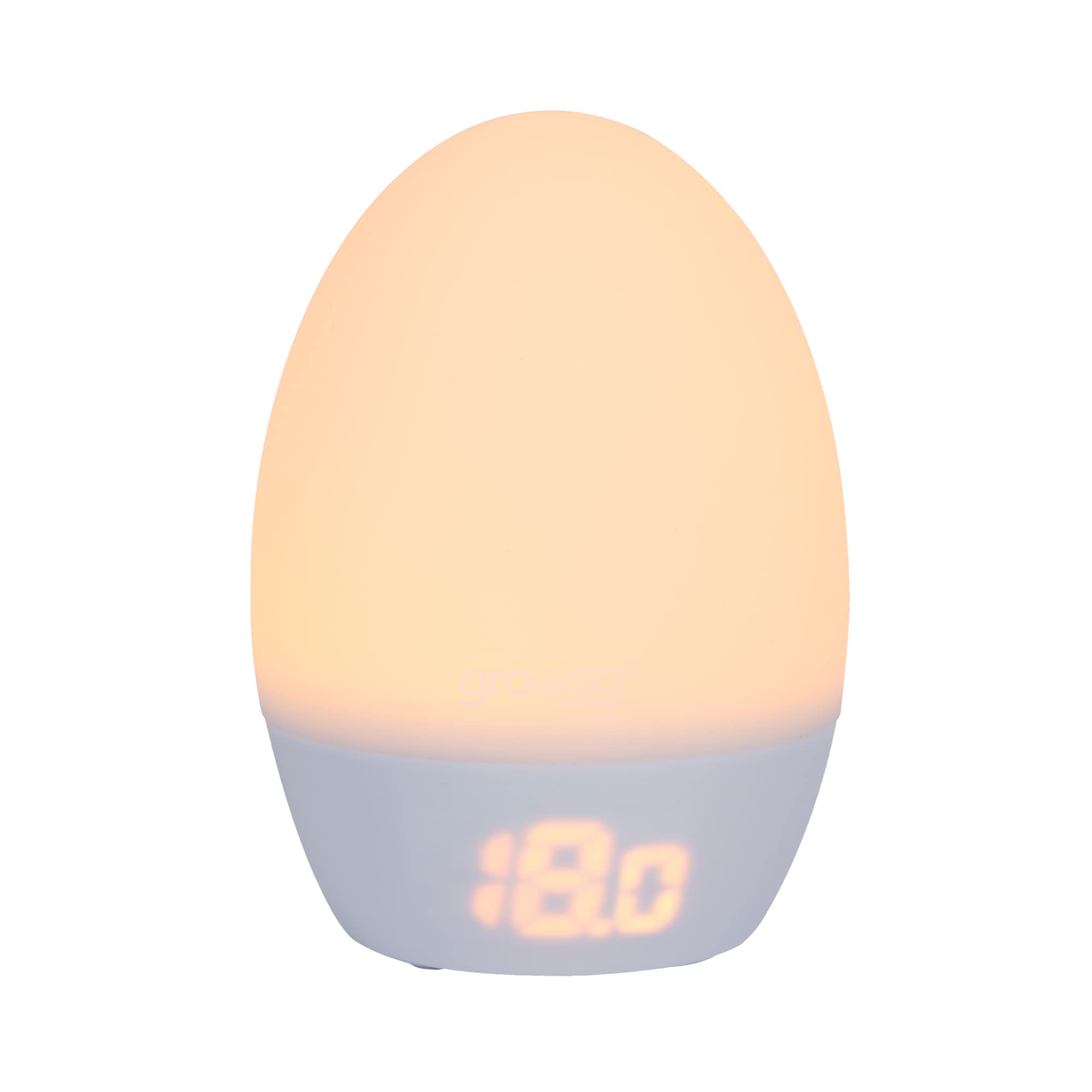 ترمومتر اتاق دیجیتال Tommee Tippee GroEgg2 با نور شب و نور متغیر با منبع تغذیه USB