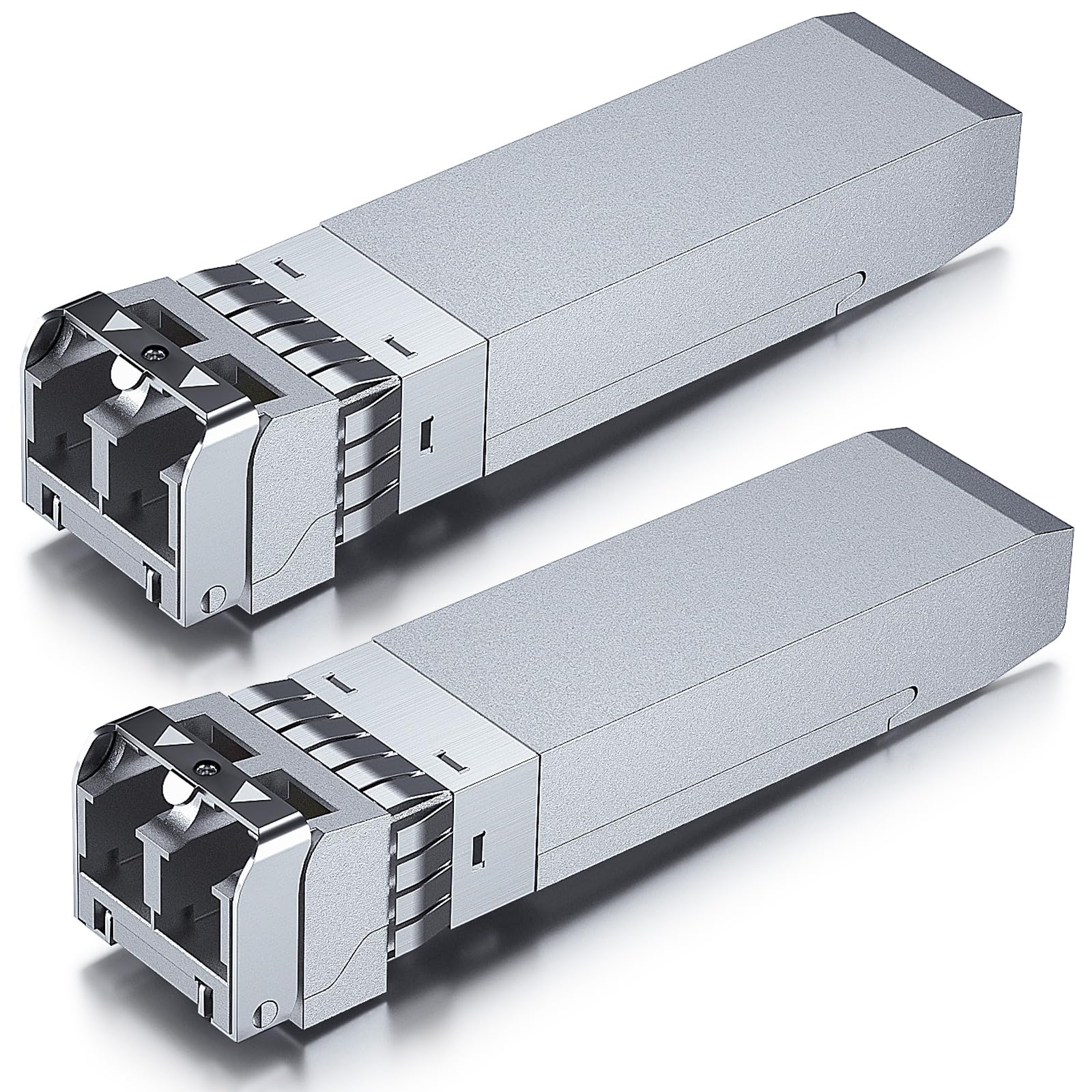 ترجمه., ترنسیور LC 10GTEK 10GBase-SR SFP+، ماژول 10G 850nm Multimode SFP، تا ۳۰۰ متر، برای Cisco SFP-10G-SR، Meraki MA-SFP-10GB-SR، Ubiquiti UniFi UF-MM-10G، Fortinet، TP-Link و موارد دیگر، بسته 2 عددی درجه تجاری