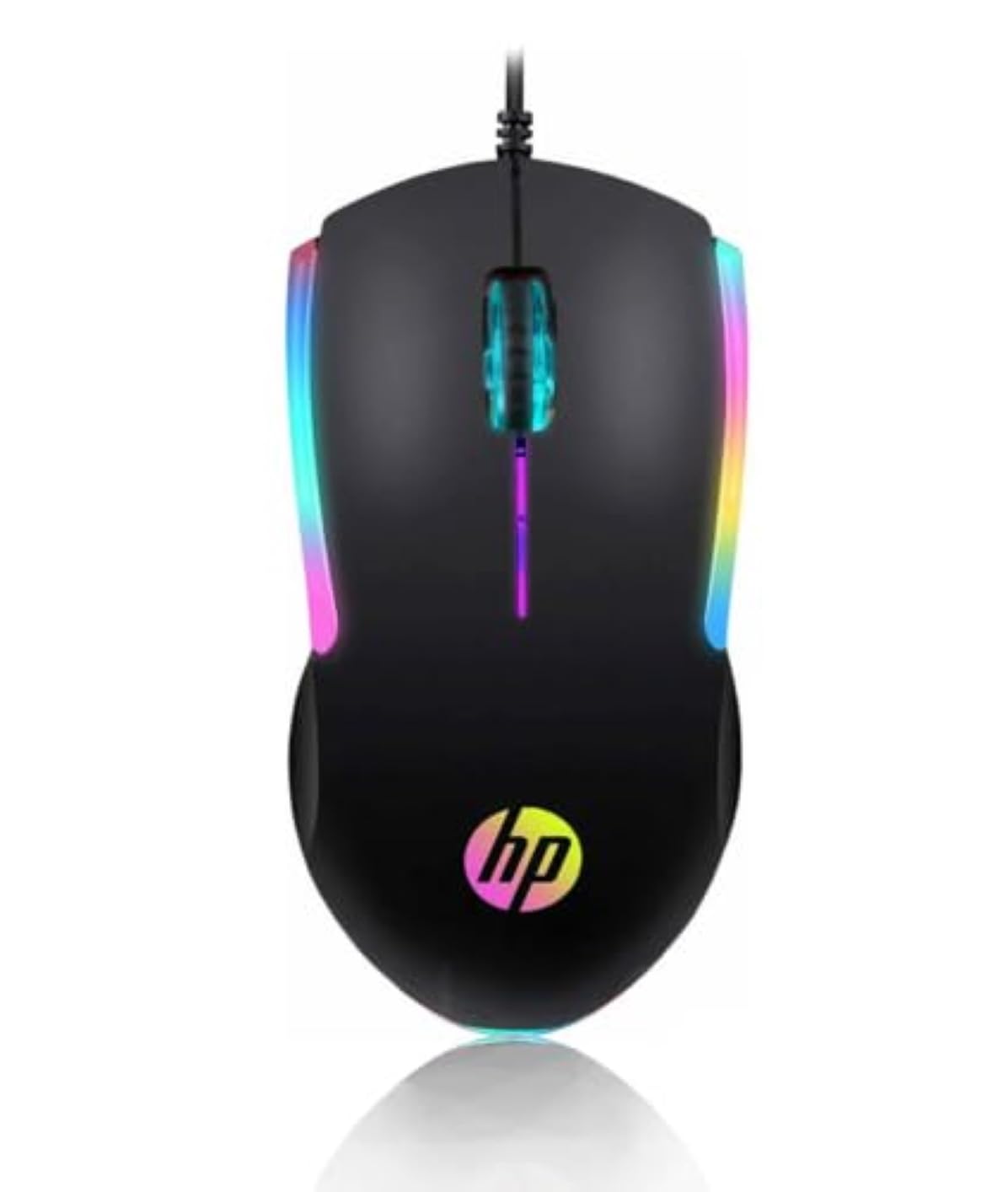 موس باسیم با رنگ‌های RGB اچ‌پی، موس با عملکرد بالا با حسگر نوری، 3 دکمه، 7 رنگ LED برای کامپیوتر، نوت‌بوک، لپ‌تاپ، اداره، کامپیوتر شخصی، خانه، مدرن