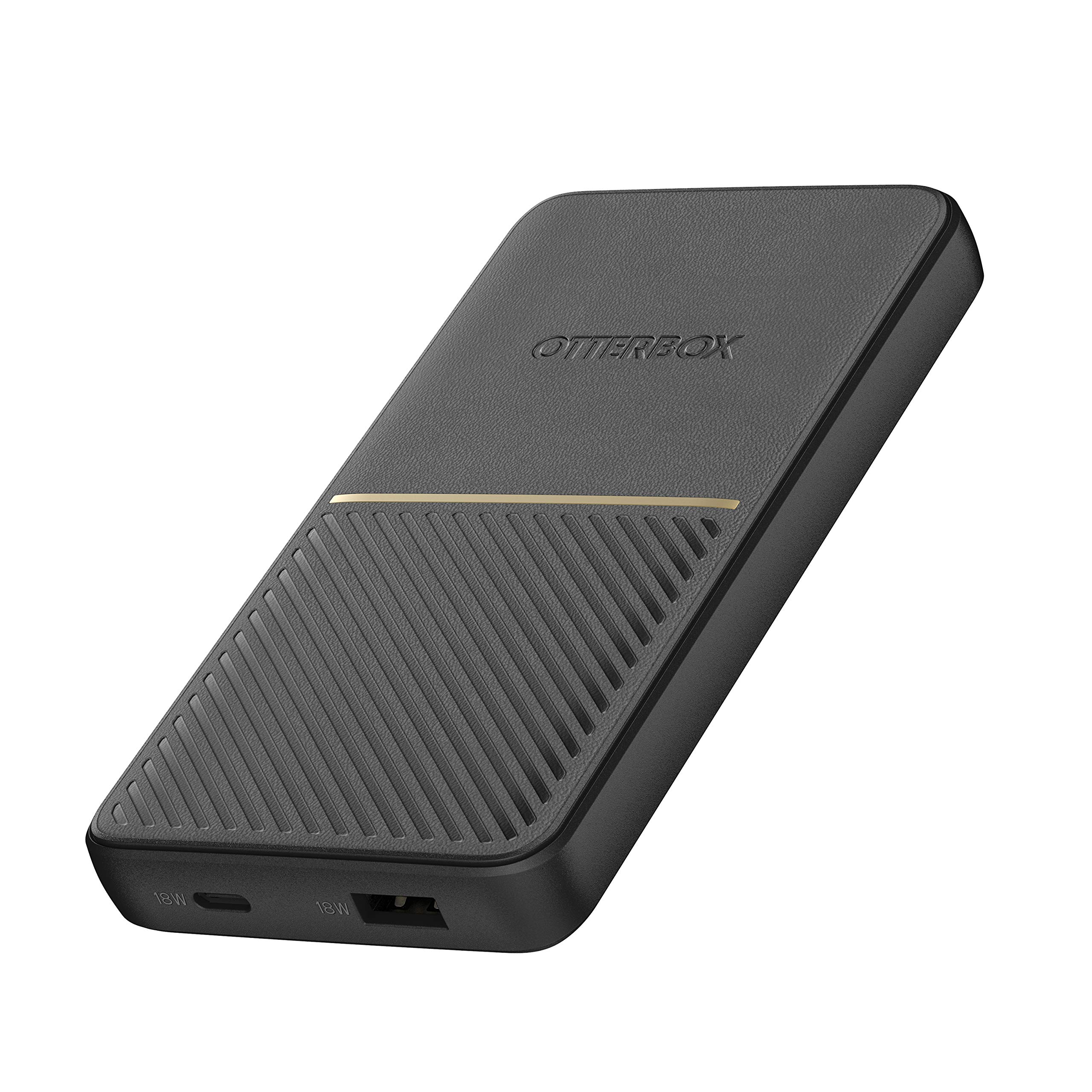 پاور بانک شارژ سریع OtterBox 10،000 میلی آمپر USB A و USB C 18W PD - سیاه 10،000 میلی آمپر