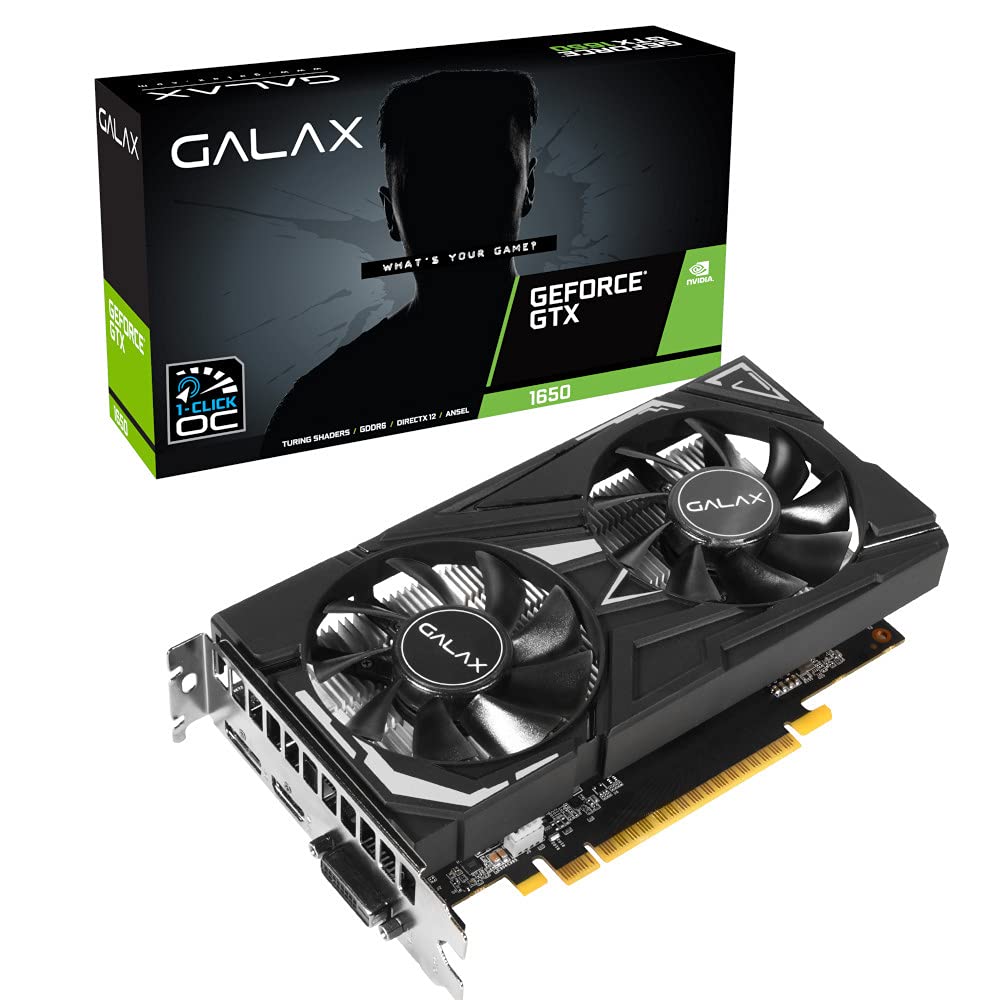 گالاکس GTX 1650 EX (اورکلاک با یک کلیک) GDDR6، مشکی، (65SQL8DS66E6)