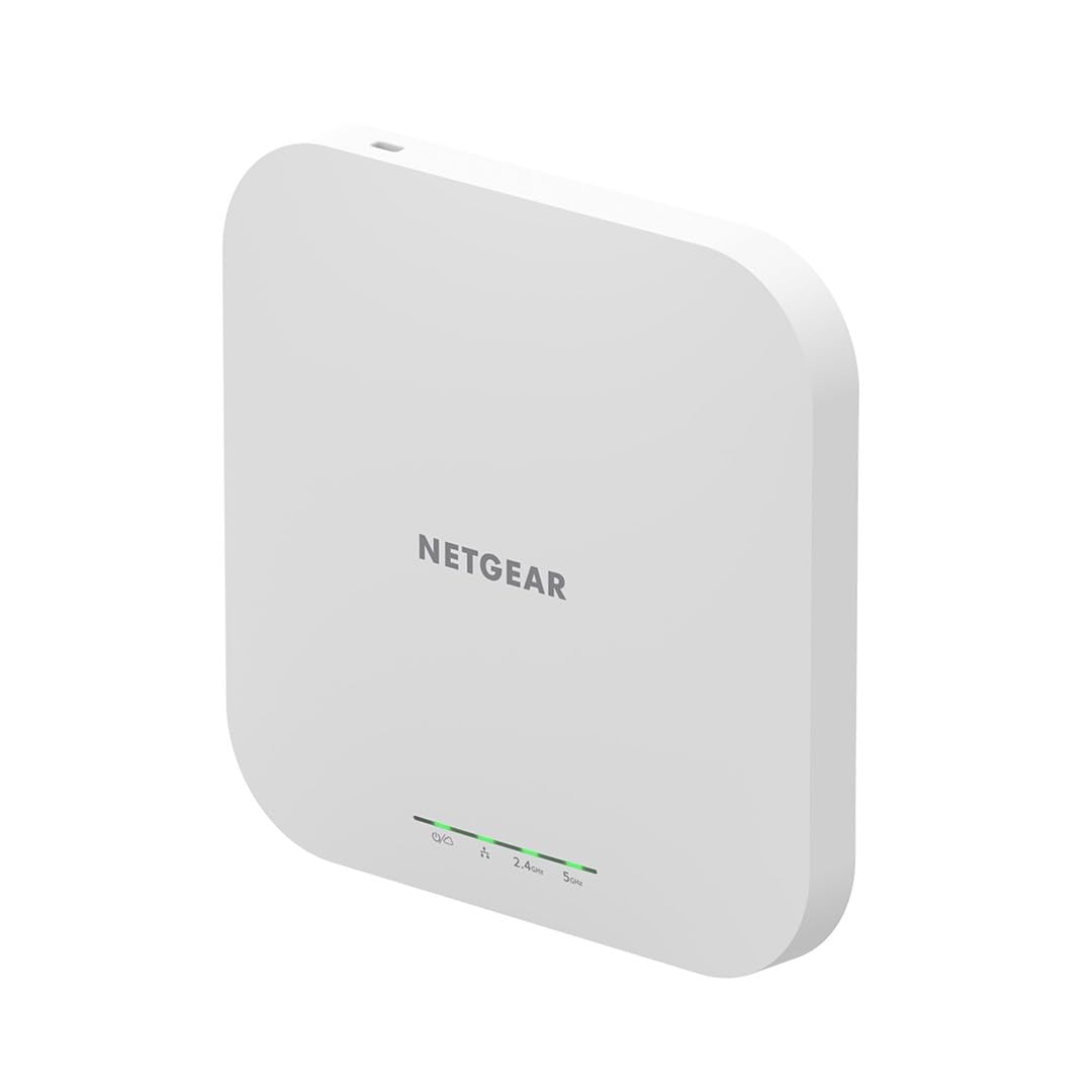 نقطه دسترسی WLAN NETGEAR WAX610 PoE WiFi 6 (سرعت AX1800 Dual-Band Mesh، WPA3، 802.11ax، LAN 2.5G، مدیریت محلی یا از راه دور Insight، قدرت PoE+ - منبع تغذیه اختیاری)