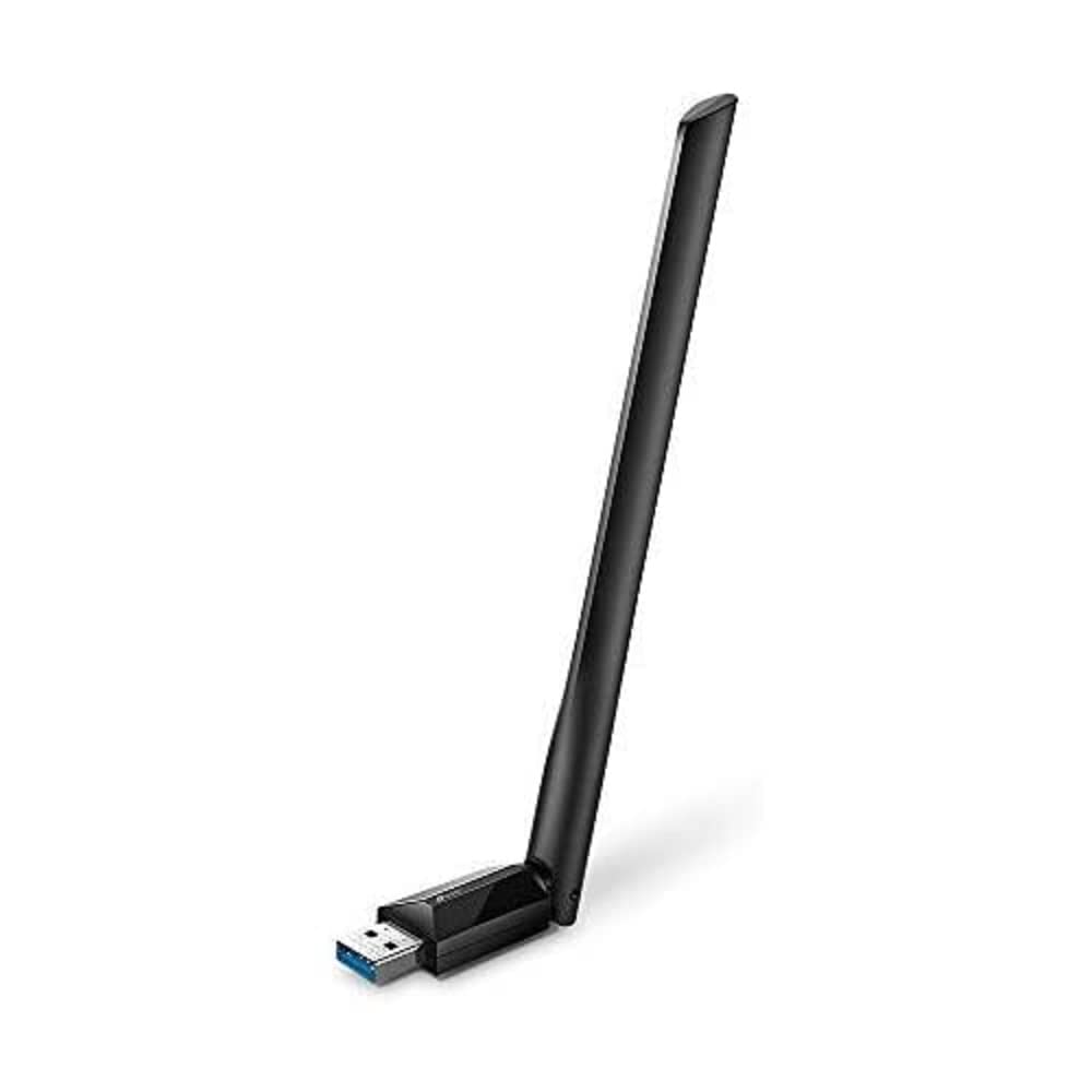 آداپتور WiFi USB TP-Link برای کامپیوتر رومیزی، آداپتور شبکه بی‌سیم دو بانده AC1300 USB 3.0 با آنتن با تقویت کنندگی بالا (آرچر T3U Plus)، MU-MIMO، ویندوز ۱۱/۱۰/۸.۱/۸/۷/ایکس‌پی، مک اواس ۱۰.۹-۱۰.۱۵