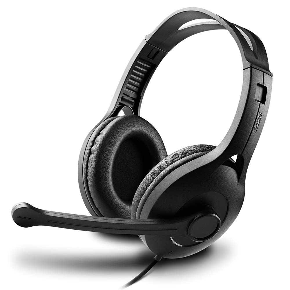 هدست کامپیوتری Edifier Gaming/Work Usb با میکروفن Noise Cancelling مدل K800 Bk، متوسط، باسیم، رنگ مشکی