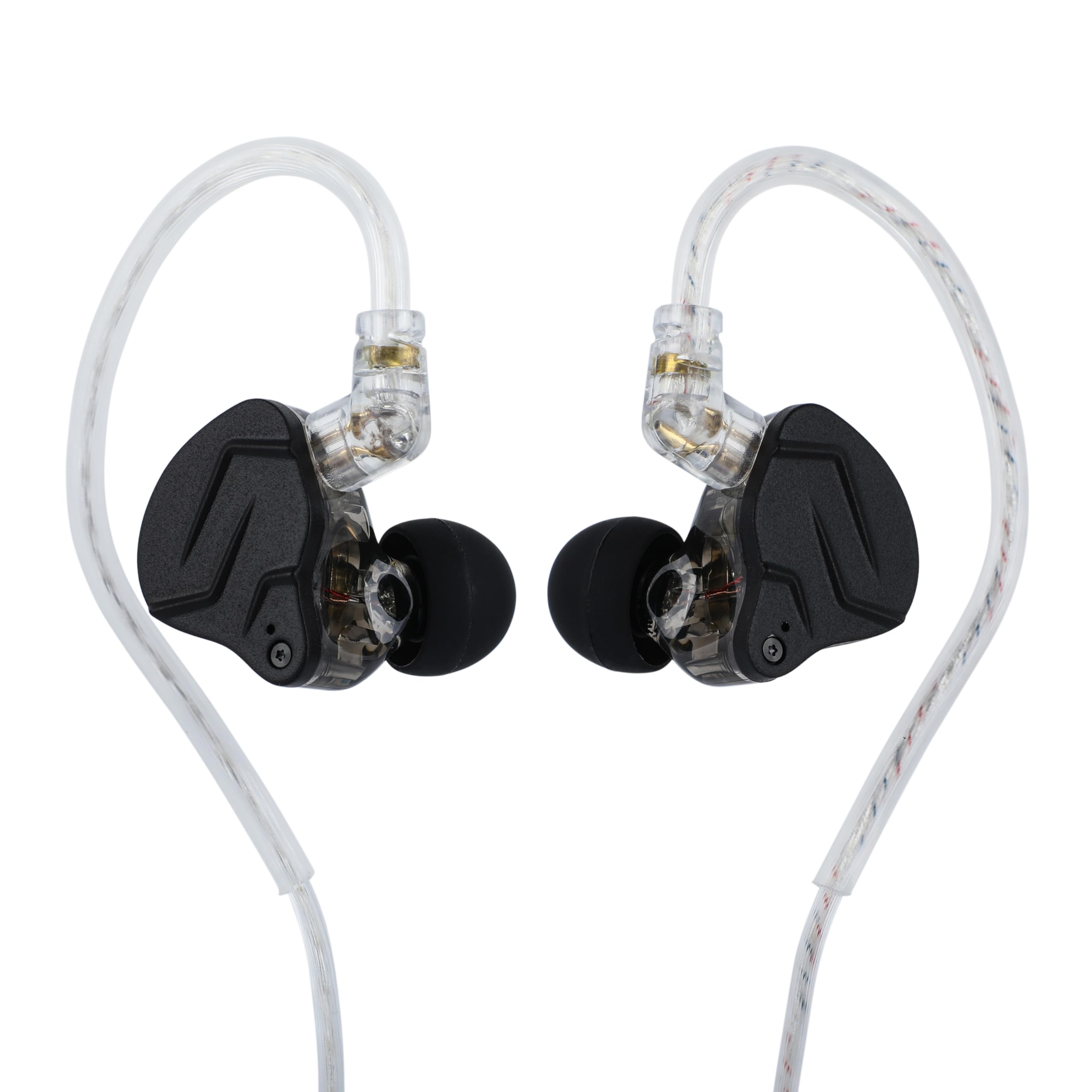 گوشی‌های هیبرید فلزی Linsoul KZ ZSN PRO X دو درایور 1BA + 1DD HiFi in-Ear Monitor با کابل قابل جداشدن با نوک 2 پین فاقد زاویه، پنل آلیاژ روی (با میکروفون، سیاه) سیاه می‌باشد.