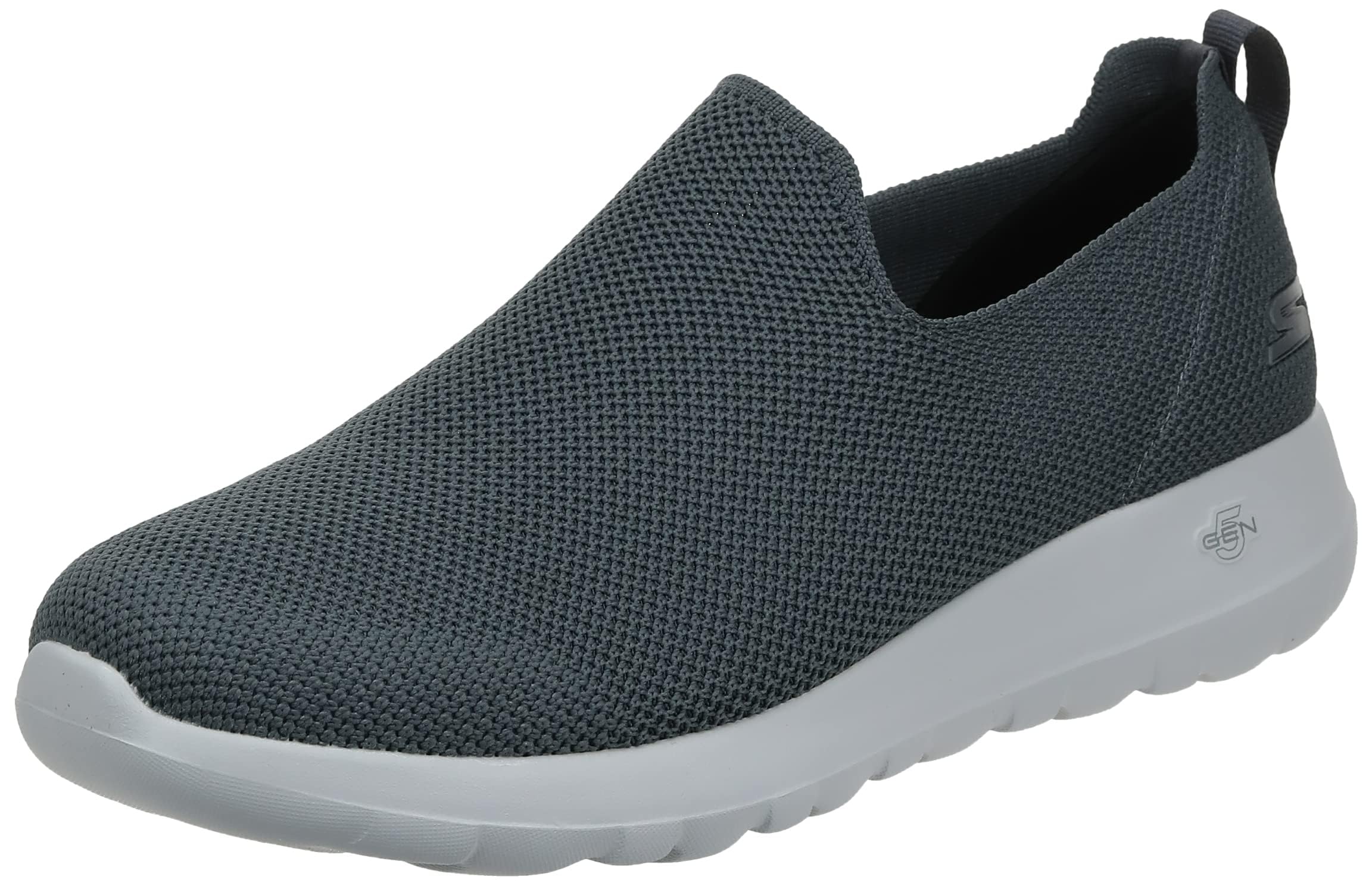 Skechers Go Walk Max — کتانی مردانه مش ورزشی (Athletic Air Mesh)، سایز 43 اروپا، عرض X-Wide (بسیار پهن)، رنگ ذغالی، پارچه بافتنی