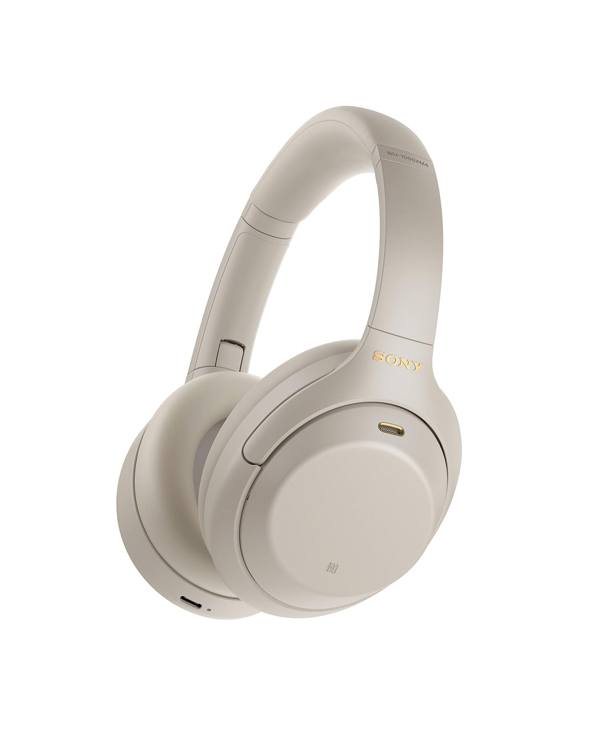 هدفون بی‌سیم Sony Wh-1000Xm4 با قابلیت لغو نویز و بلوتوث با توانایی Speak To Chat و میکروفون برای تماس تلفنی، نقره ای، نسخه UAE - گارانتی 1 ساله هدفون نقره‌ای