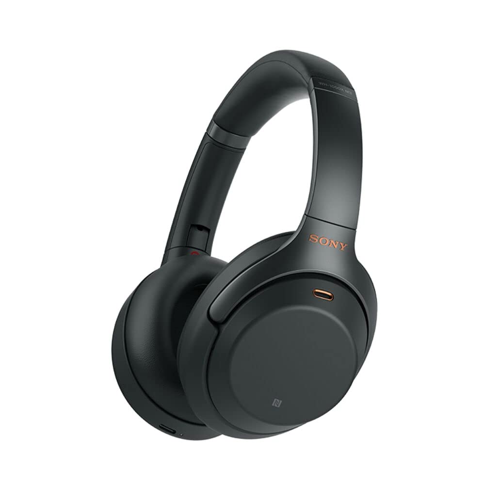 هدفون بی‌سیم سونی WH-1000XM4 با قابلیت لغزش برای گفتگو و میکروفن برای تماس تلفنی، مشکی، نسخه امارات - گارانتی یک ساله، هدفون‌های مشکی