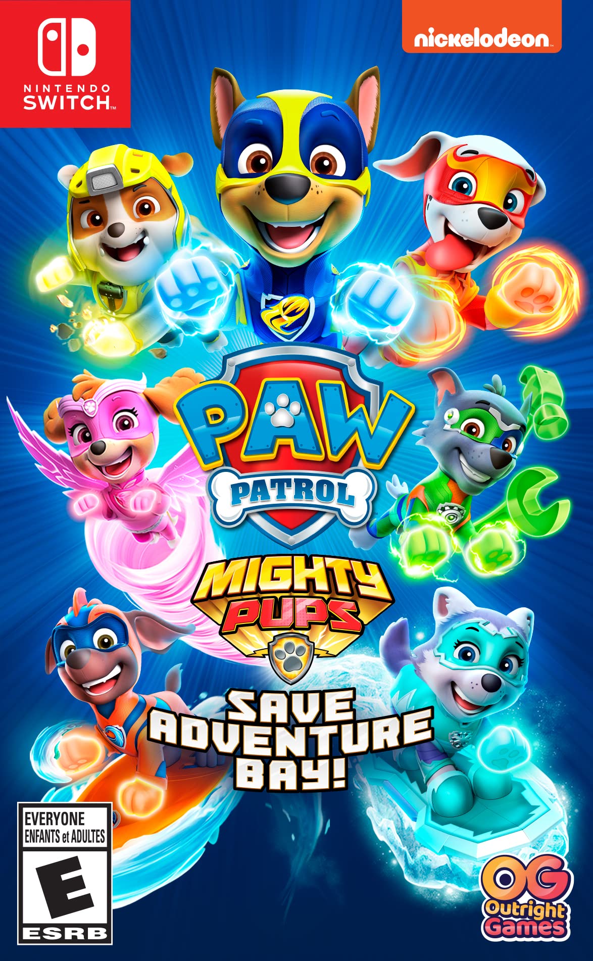 بازی Paw Patrol Mighty Pups Save Adventure Bay - Nintendo Switch