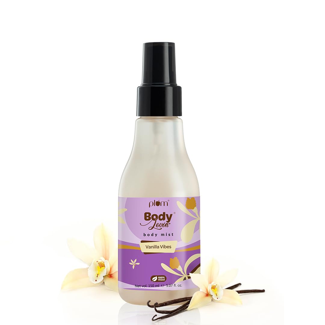 عطر بدن Plum BodyLovin 'Vanilla Vibes | 100٪ گیاهی | اسپری عطر زمستانی وانیل گرم برای زنان | به طور فوری تازه می کند