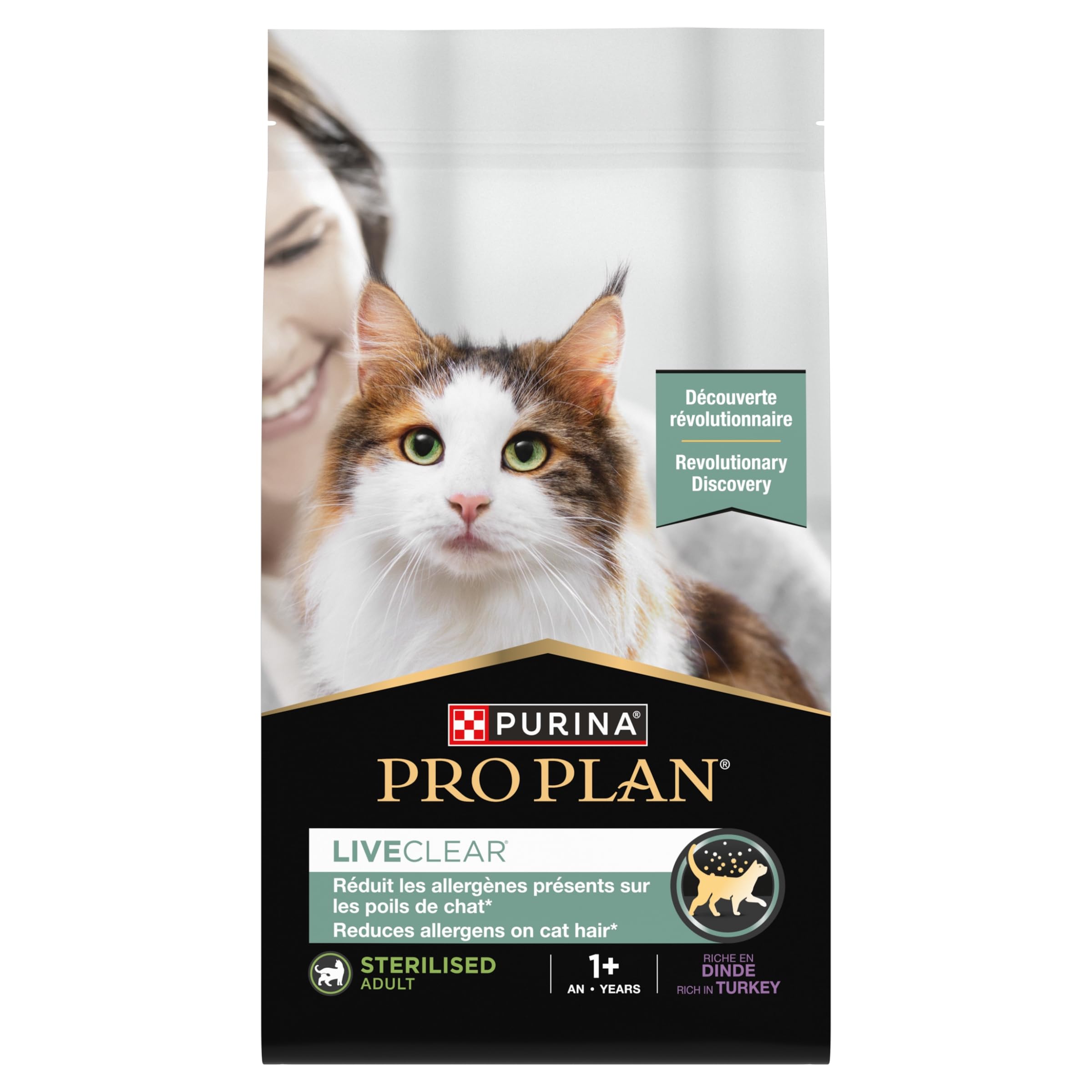 خوراک خشک گربه بالغ مخصوص Purina Pro Plan LiveClear Sterilised با کیفیت ترکیه 1.4 کیلوگرم
