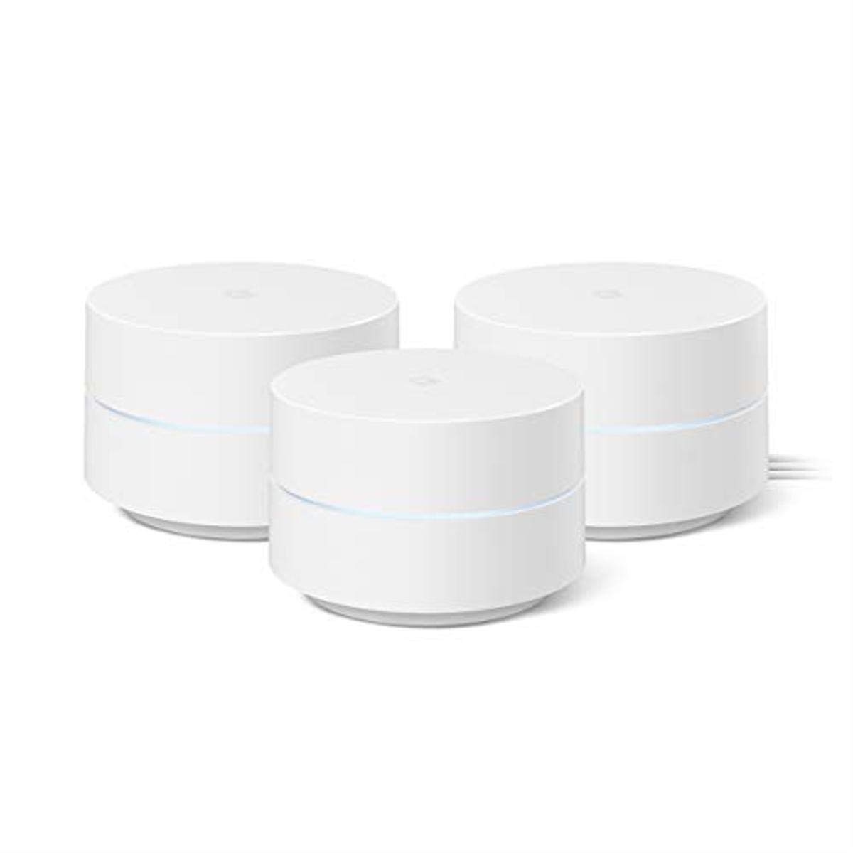 سیستم وای فای مش Google Wifi AC1200 با پوشش 4500 فوت مربع. 3 عدد، مدل GA02434-US، GOWIFI3، 3 بسته