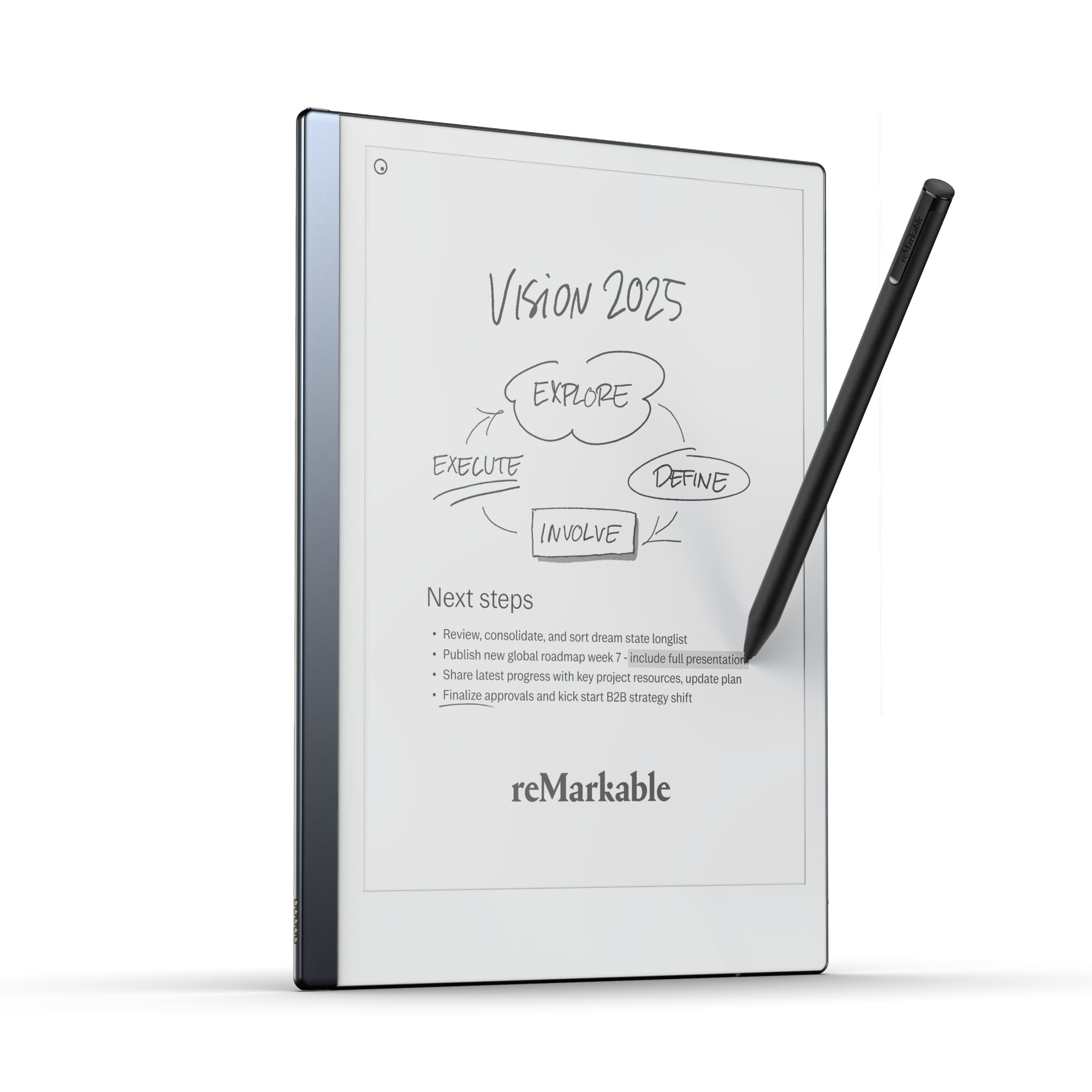 تبلت کاغذ الکترونیکی ReMarkable (بسته اصلی 2 تایی) + 1 نشانگر پلاس + کابل USB-A