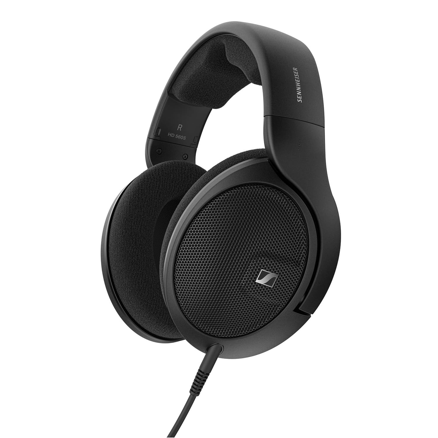 هدفون Sennheiser HD 560S، هدفون‌های باز مرجع با کیفیت صدای برتر برای علاقمندان به صدا، روی گوش، رنگ مشکی HD 560S تکی