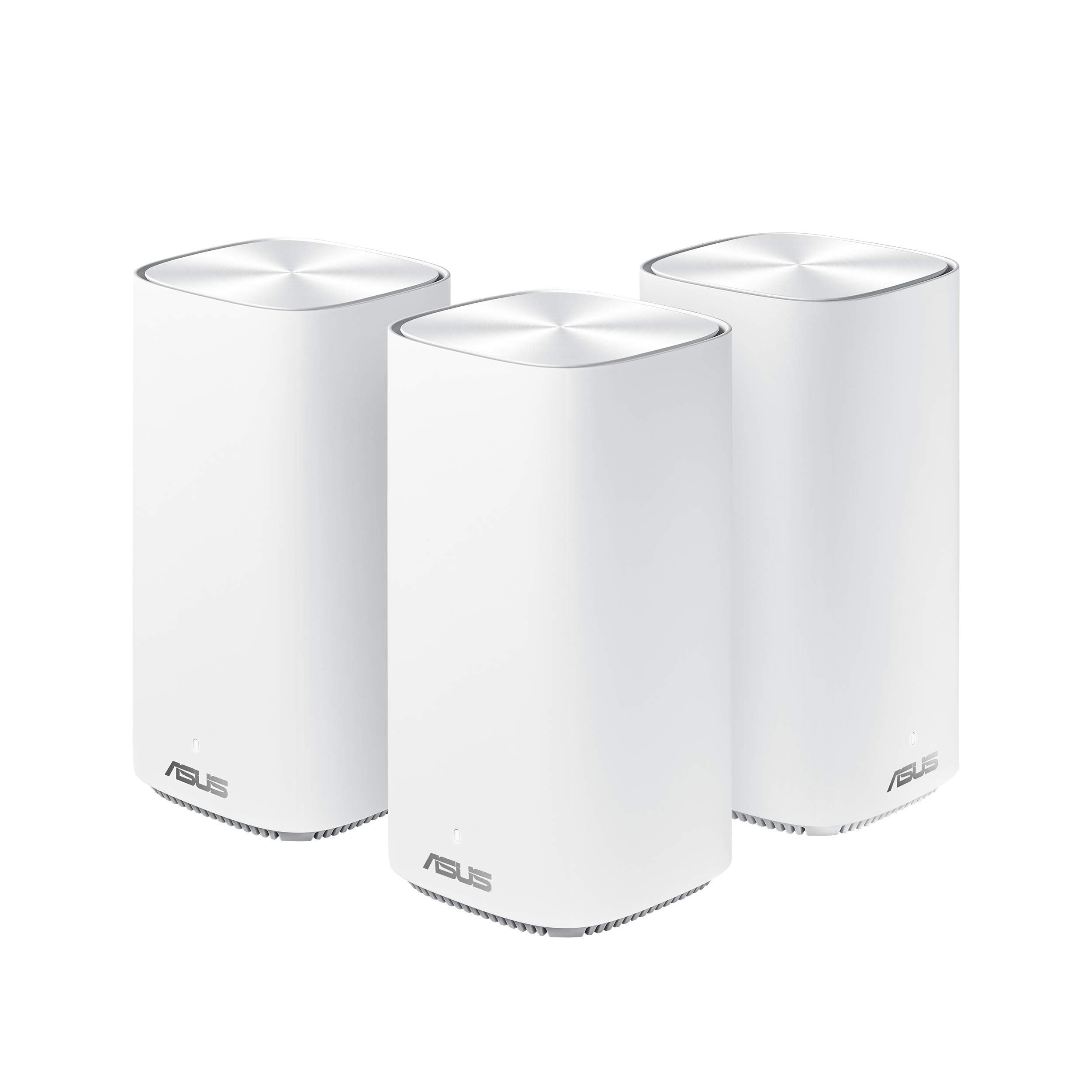 ASUS CD6، سیستم وای فای مش دو بانده AC1500 بسته ی 3 عددی، سفید، 90IG05S0-BU2420، ZenWiFi CD6 3 پک، 3 پک مینی AC1500 دو بانده مش برای 5+ اتاق خواب