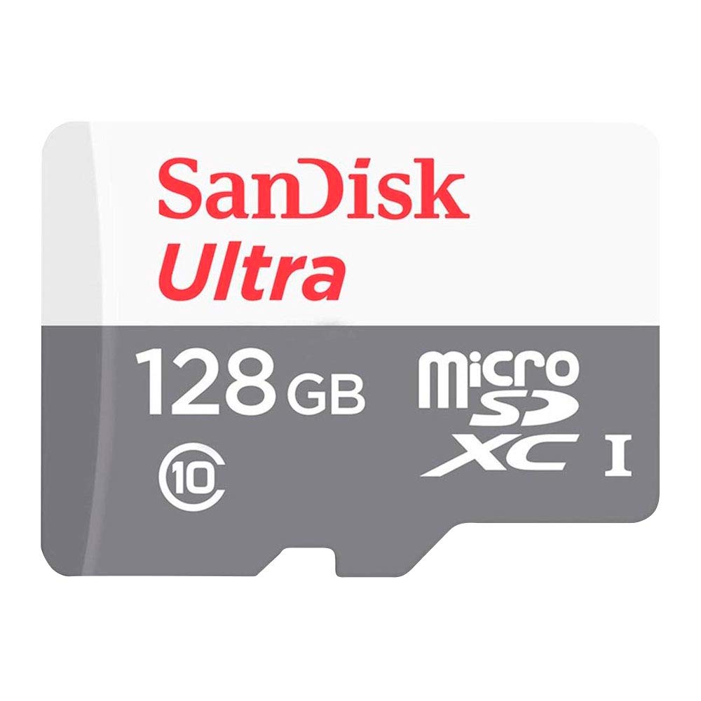 کارت حافظه SanDisk 128GB Ultra microSDXC UHS-I Class 10 سرعت 100 MB/s مدل SDSQUNR-128G-GN6MN رنگ خاکستری