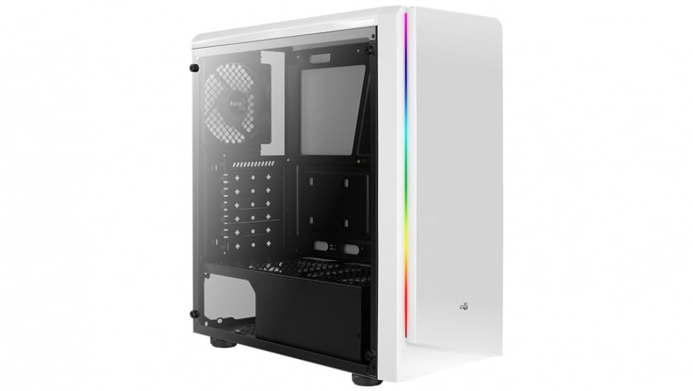 کیس میانه برج AeroCool Rift WG RGB ATX با پنل شیشه‌ای (سفید)