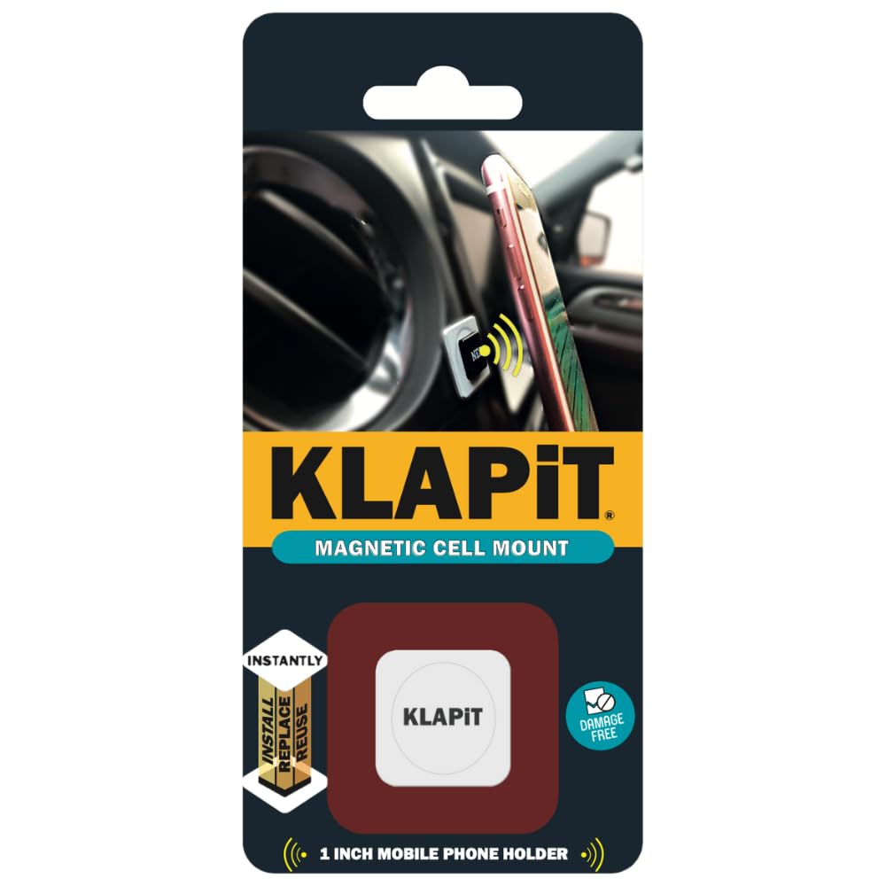 محافظت کننده موبایل مغناطیسی بسیار کوچک KLAPiT CELLMOUNT - راه حل یک اینچی چند منظوره برای اتومبیل، میز، تختخواب و ...

رنگ قهوه‌ای