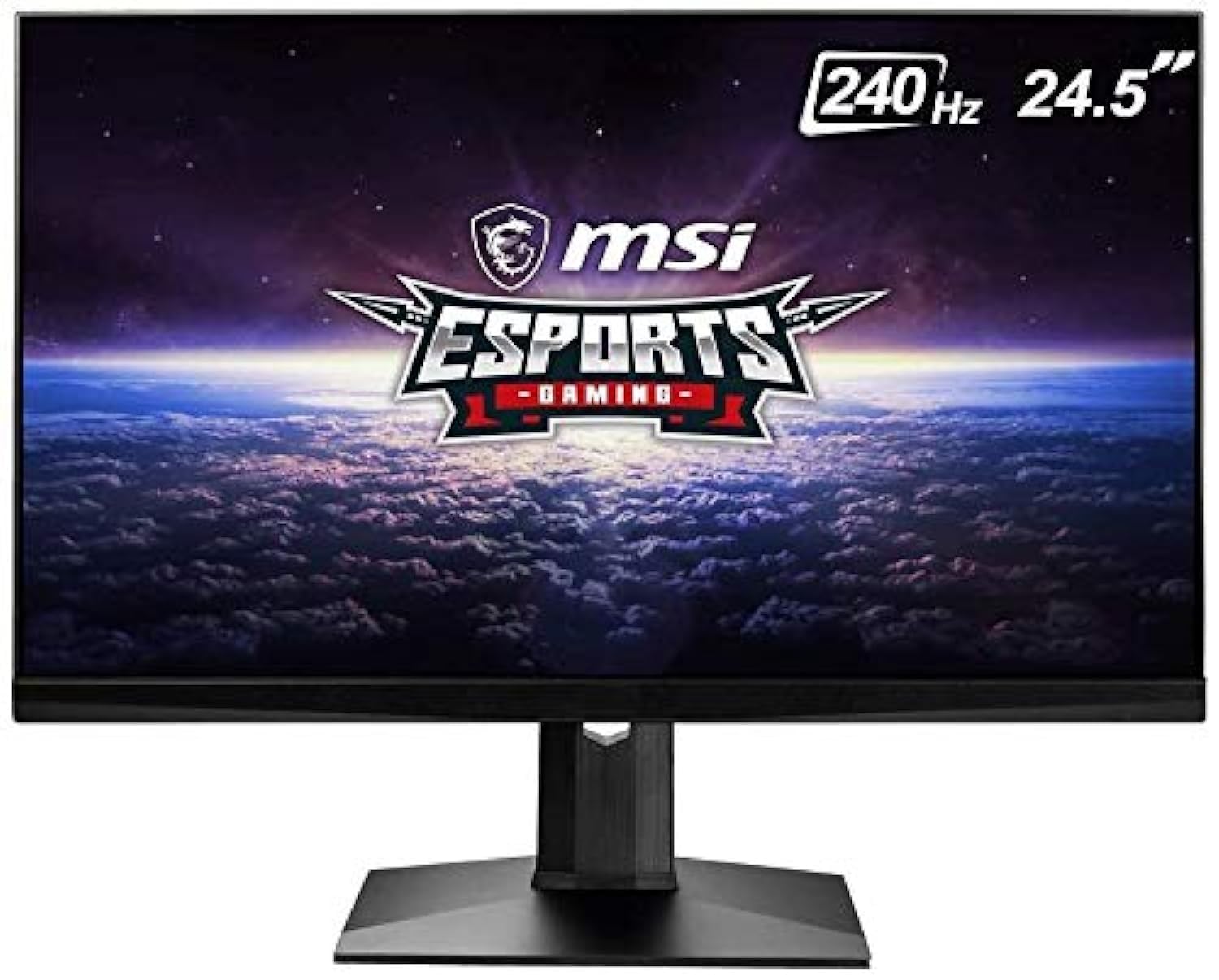 مانیتور بازی Full HD MSI Optix MAG251RX، نسبت تصویر 16:9، ضدتابش نور، محیط بسیار باریک 1 میلی‌ثانیه 1920 × 1080 FHD 240 هرتز، 24.5 اینچ، شماره محصول 9S6 3BA37T 007، رنگ مشکی، OPTIX MSG251RX