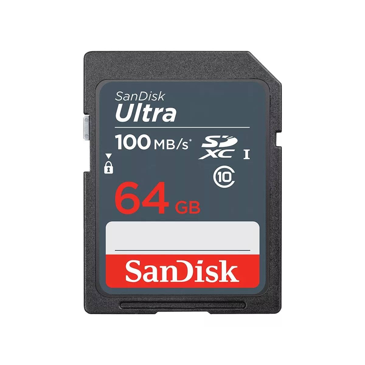 کارت حافظه SanDisk Ultra 64GB SDXC، تا 100MB/s، کلاس 10، مشکی/خاکستری در دسترس نیست.