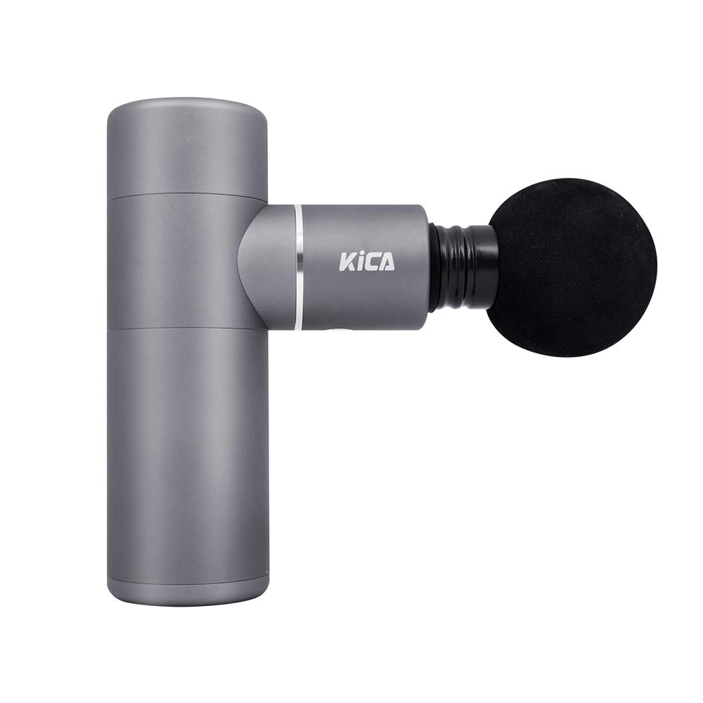 دوسِلف ماساژور عمیق عضلانی KICA با 4 سرعت ارتعاش قدرتمند، قابل حمل، برقی دستی با 4 سر ماساژ قابل تعویض برای ورزشکاران، آرامش عضلات، کاهش درد