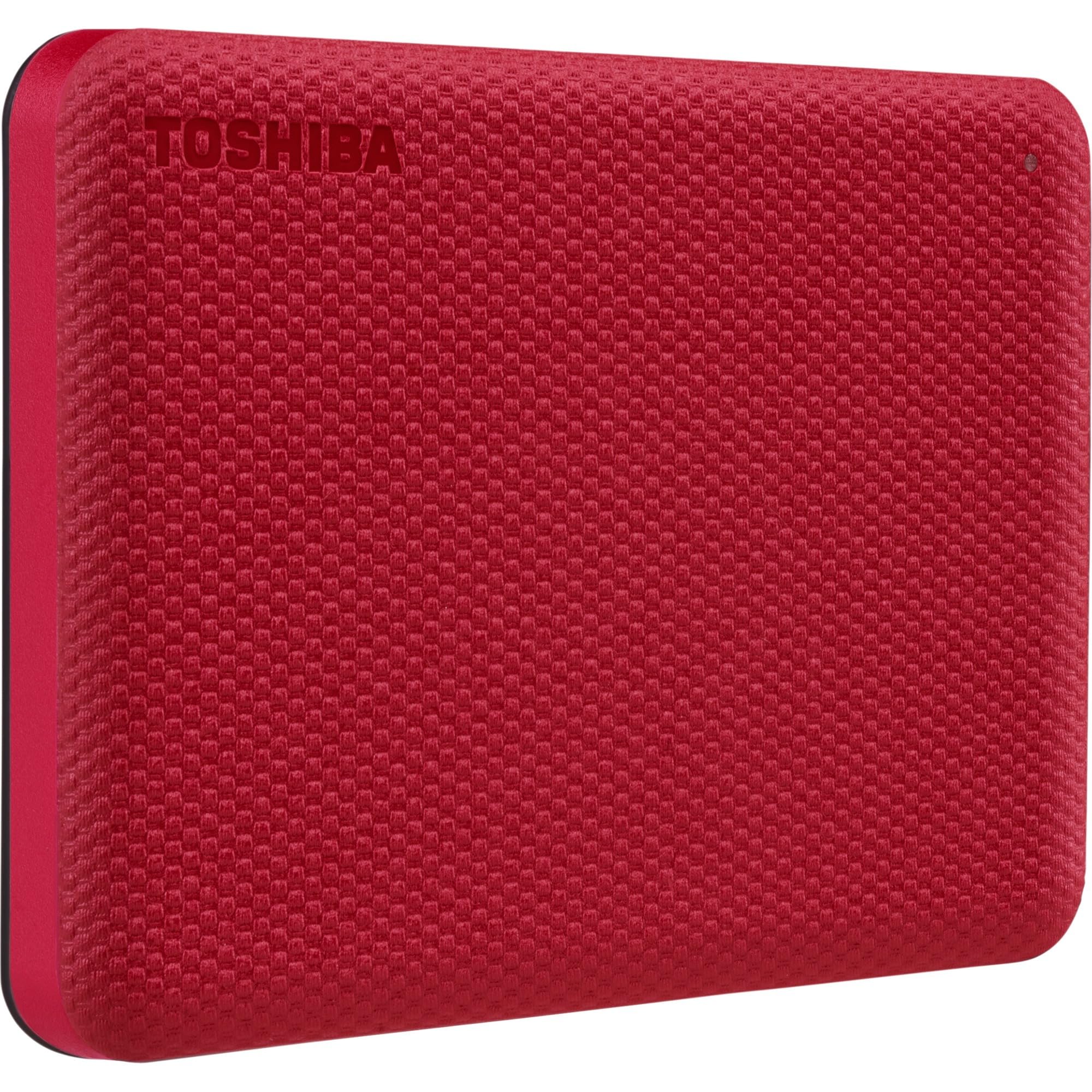 دیسک سخت خارجی قابل حمل توشیبا Canvio Advance 2TB، USB 3.2 نسل 1، 2.5 اینچ، قرمز -HDTCA20ER3AA