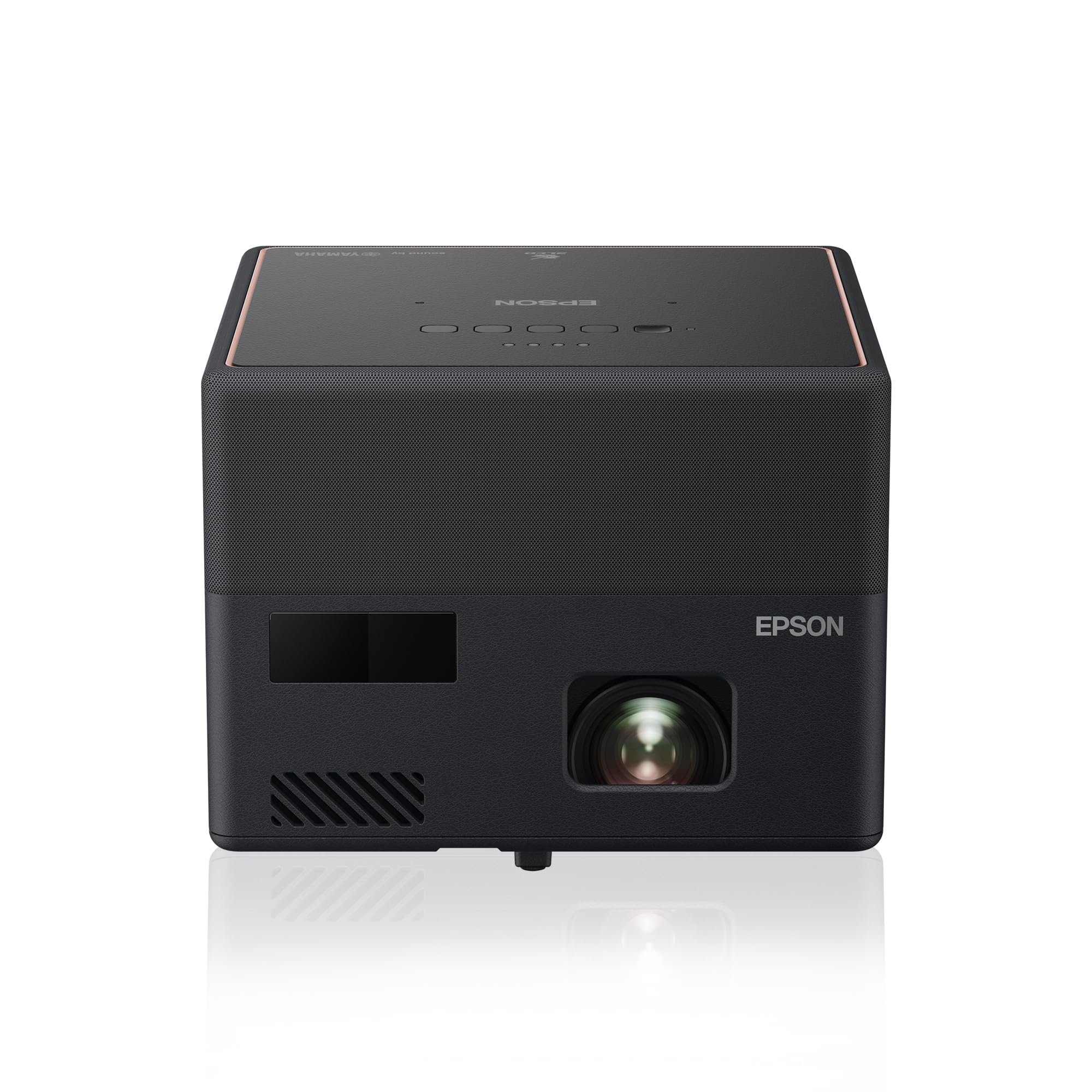پروژکتور لیزری Epson EF-12 3LCD، Full HD، 1000 لومن، نمایش 150 اینچ، اندروید تی وی، صدا توسط یاماها، بازی و سینمای خانگی - رنگ مشکی EF-12 اندروید تی وی مشکی