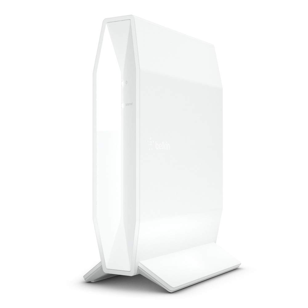 راه‌انداز وای-فای Belkin RT3200 (AX3200، دو باند بی‌سیم سریع برای استریمینگ و بازی، کنترل والدین، 4 پورت اترنت گیگابیت)