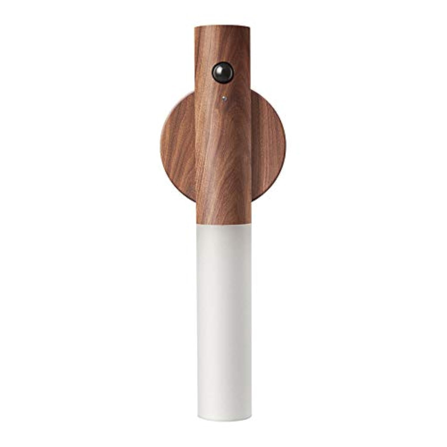 FR.Tooc Motion Sensor Night Light,Smart LED Light,Sensing Distance 4M， Hand-held Portable， Stick Anywhere for Bedroom, Hallway, Stairway, Children Room and More ，High Grade Solid Wood Glass Material Brown