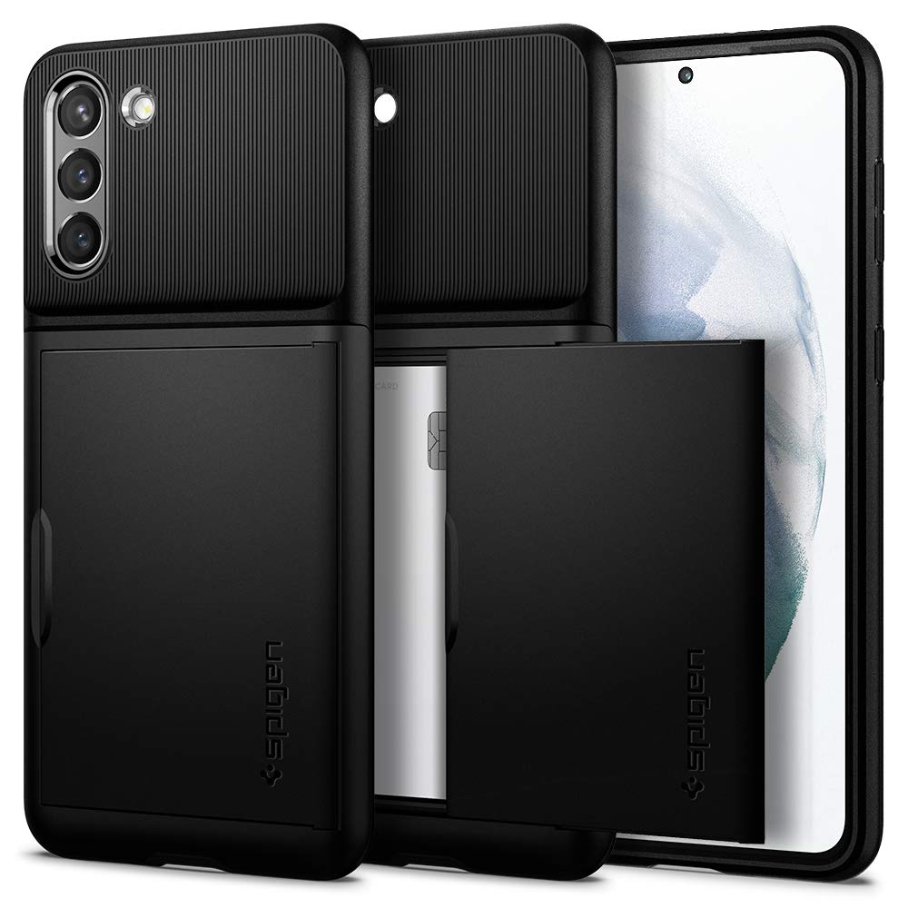 کیف ضد ضربه اسپیجن مدل Slim Armor CS طراحی شده برای سامسونگ گلکسی S21 پلاس (2021) - مشکی