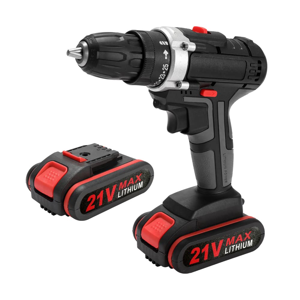 21V Multifunctional Electric Impact Cordless Drill High-power Lithium Battery Wireless Rechargeable Hand Drills Home DIY Electric Power Tools