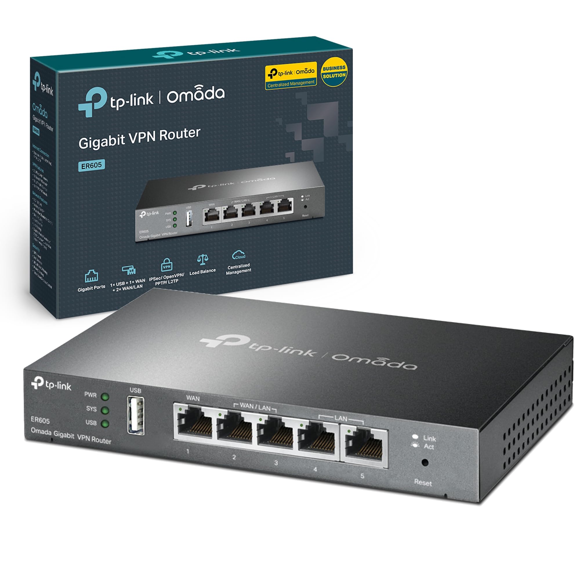 TP-LINK TL-R605 روتر کابلی 10 گیگابیت اترنت 100 گیگابیت اترنت مشکی
