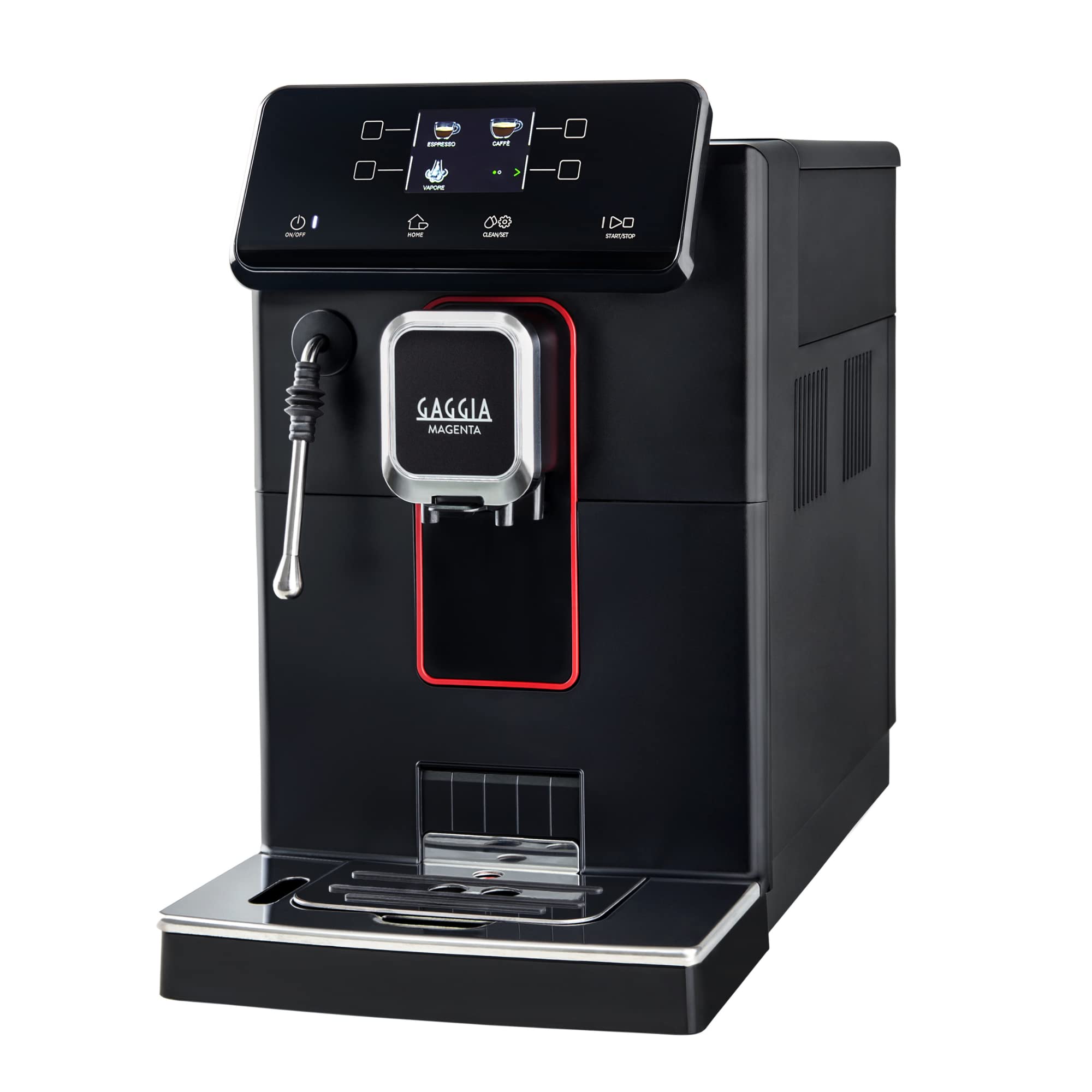 Gaggia Magenta Plus | 5 نوشیدنی با یک لمس | دستگاه قهوه اتوماتیک اسپرسو با کره کافه تا فنجان | ساخت ایتالیا | لوله بخار حرفه ای | گزینه های پیش از دم کردن پیشرفته | ماشین اسپرسو برای مبتدیان 5 نوشیدنی - مگنتا پلاس