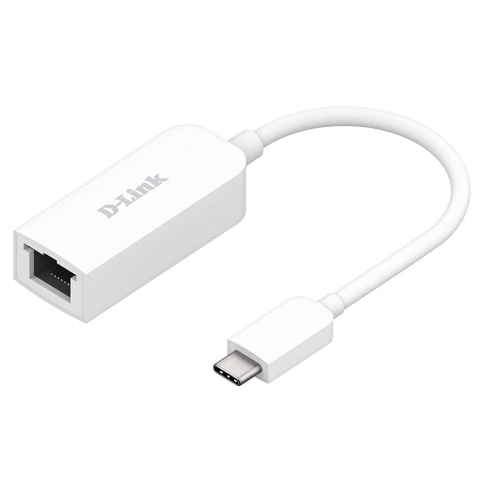 آداپتور D-Link USB C به اترنت، نوع C به آداپتور شبکه LAN اترنت 2.5 گیگابیت 2500 مگابیت بر ثانیه عملکرد باسیم ویندوز مک اس دانگل (DUB-E250)