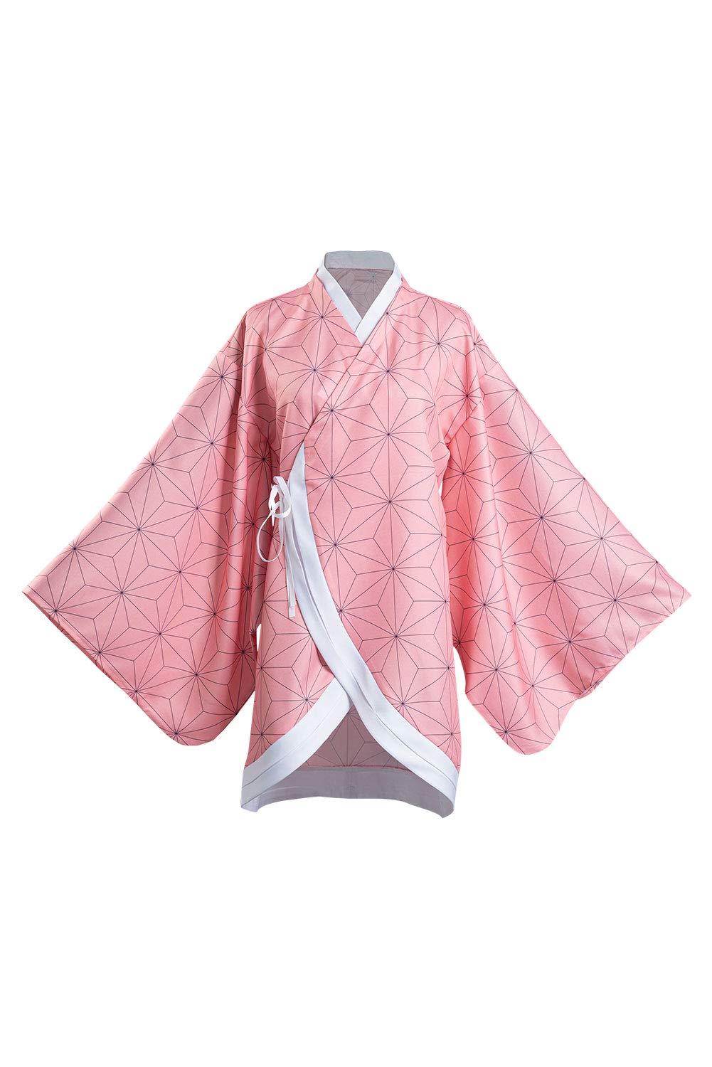 لطفاً ترجمه شو تببندنی مربوغه Haydory زنان Kochou Shinobu/Agatsuma Zenitsu/Rengoku Kyoujurou روبه Cosplay Costume Kimono Cape Robe Halloween Suit Adult L Pink