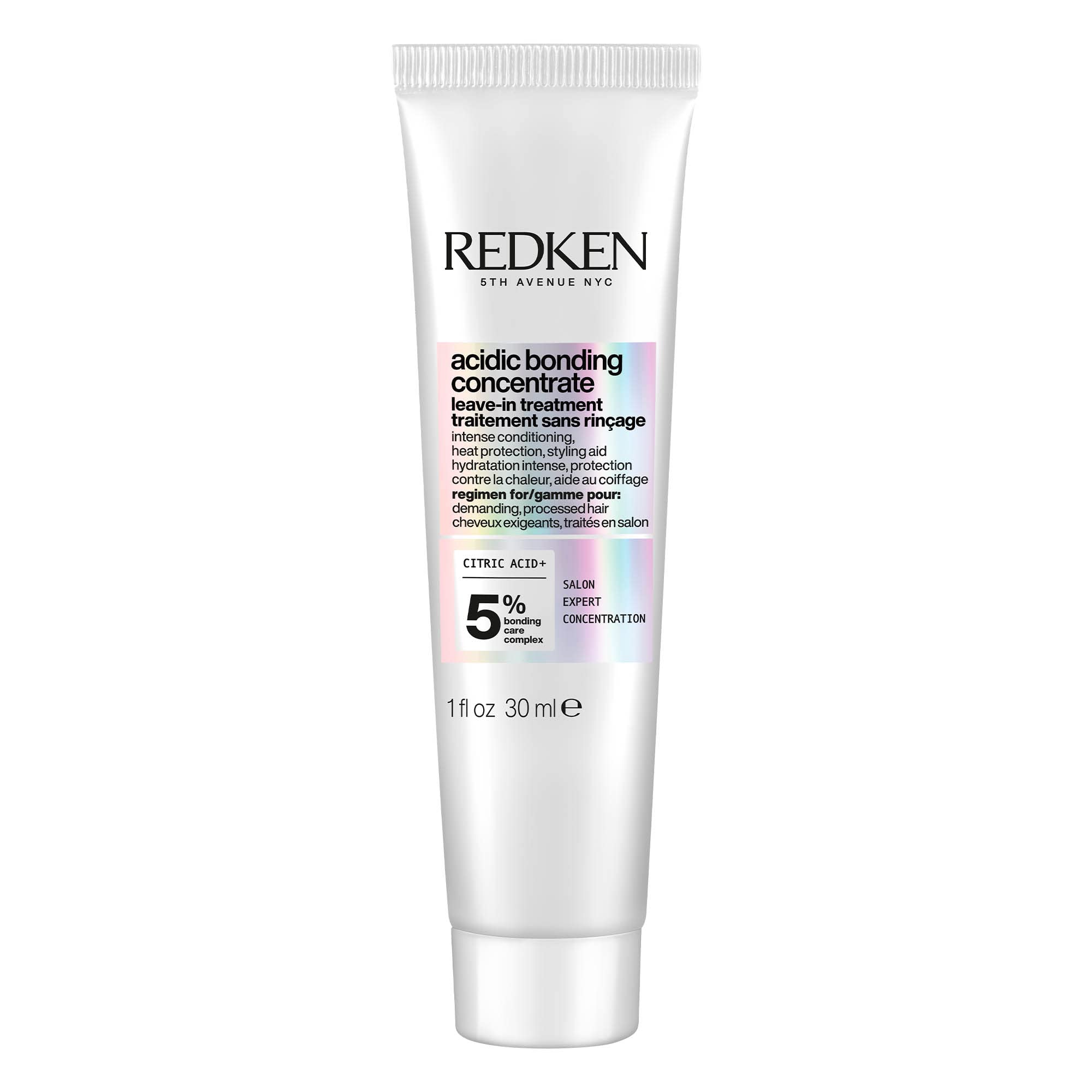 ضد آسیب Redken Bonding Leave In Conditioner برای موهای آسیب دیده | تعمیر مو | موهای ضعیف و شکننده را تقویت می‌کند | غلظت اسیدی باندینگ | برای همه انواع مو | 1 اونس