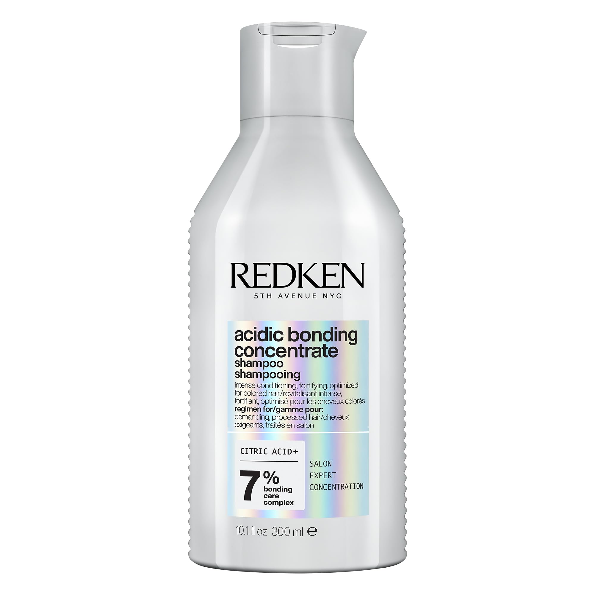 شامپو Redken Acidic Bonding Concentrate برای تعمیر موهای آسیب‌دیده | مو را تقویت و تعمیر می‌کند | بدون سولفات | حاوی اسید سیتریک | ۳۰۰ میلی‌لیتر