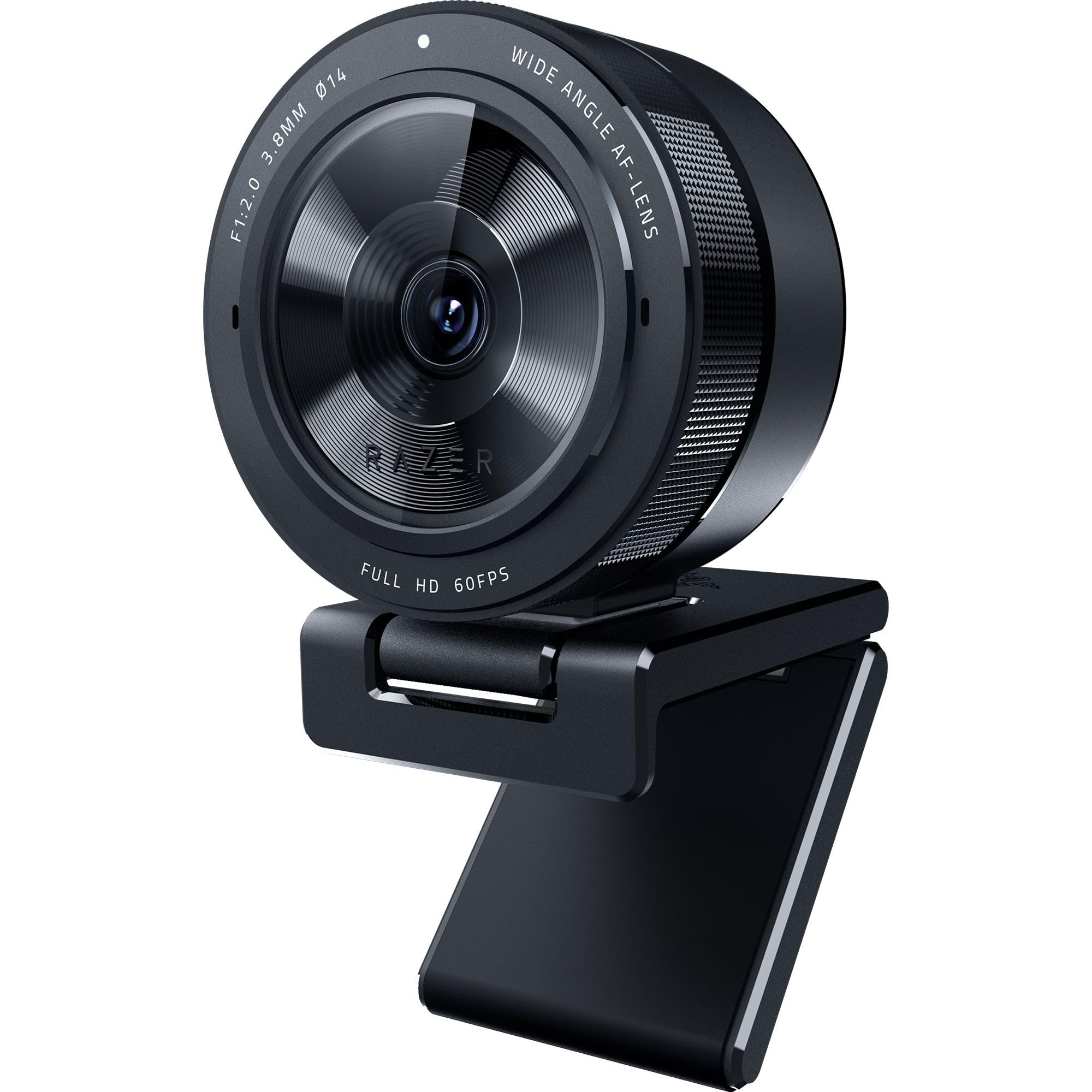 دوربین استریمینگ USB Razer Kiyo Pro با سنسور نوری عملکرد بالا و استند (وبکم، ویدیو Full HD 1080P، 60 فریم در ثانیه، HDR، لنز زاویه دار، نرم افزار Open Broadcaster، XSplit) مشکی Kiyo Pro