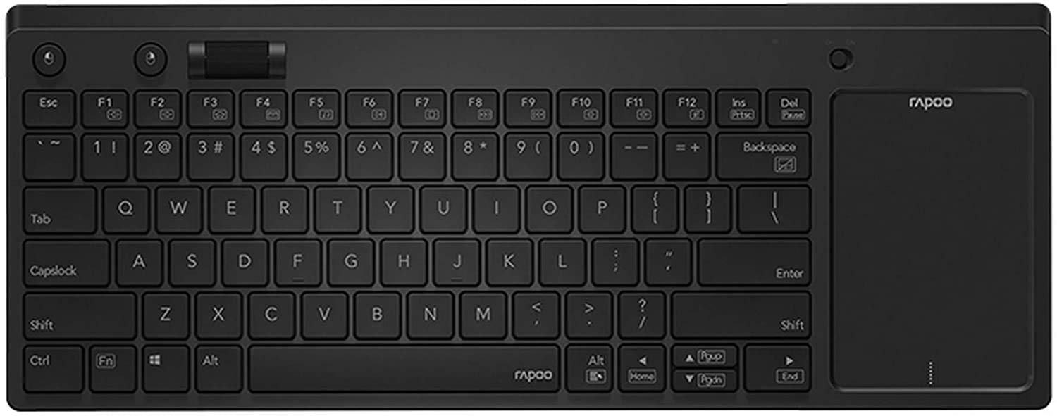 صفحه کلید RAPOO K2800 با تاچ پد بی‌سیم مشکی