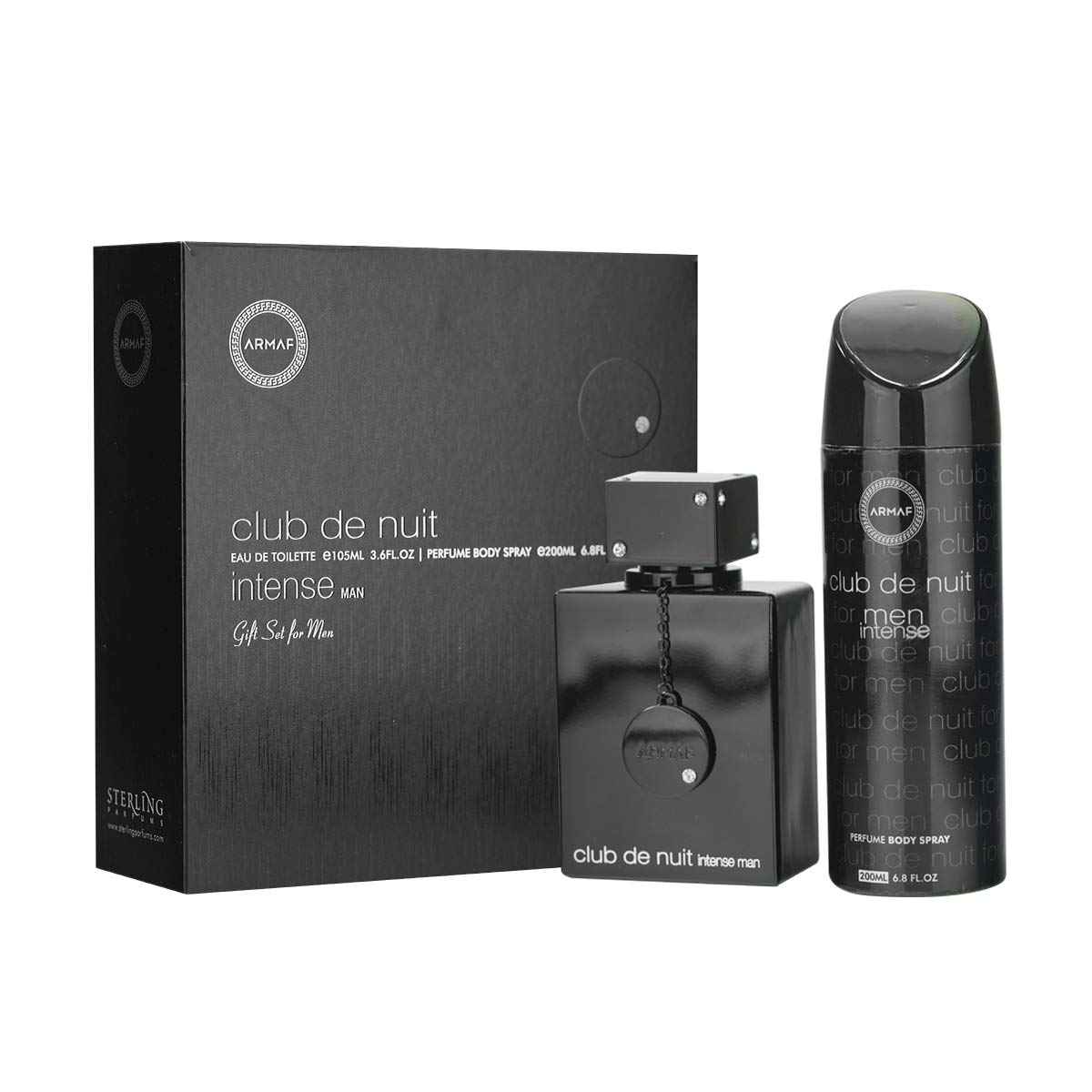 ست آرماف کلاب دو نویت اینتنس مردانه، مجموعه هدیه برای مردان - ادو تویلت - اسپری بدن عطر ۱۰۵ میلی‌لیتر + ۲۰۰ میلی‌لیتر اسپری بدن عطر از آرماف از سرای استرلینگ