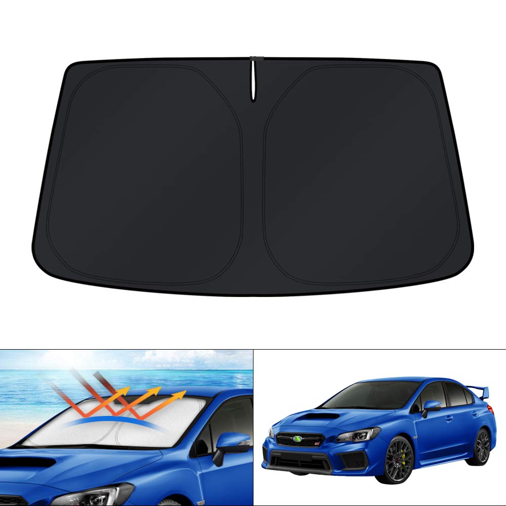 کاست Custom Fit پرده آفتابی برای خودروی سوبارو ایمپرزا WRX سدان ایمپرزا WRX هاچبک WRX STI لوازم جانبی پنجره پنجره پنجره تاشو UV پرتکرارها را مسدود می کند | سوبارو ایمپرزا 2017-2023