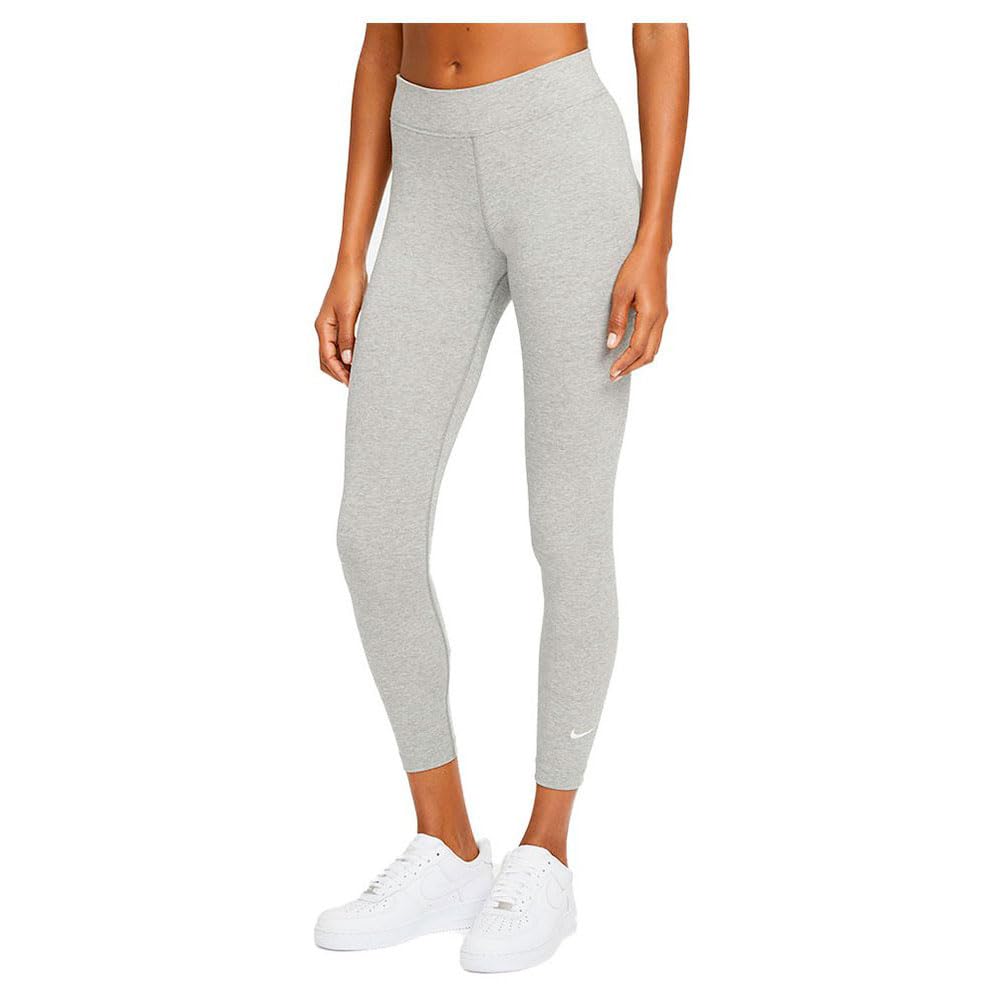 لايه اسپرت عروسانه نایکی NIKE W NSW ESSNTL 7/8 MR LGGNG پاپوشهای مژه دار سایز متوسط خاکستری تیره/سفید
