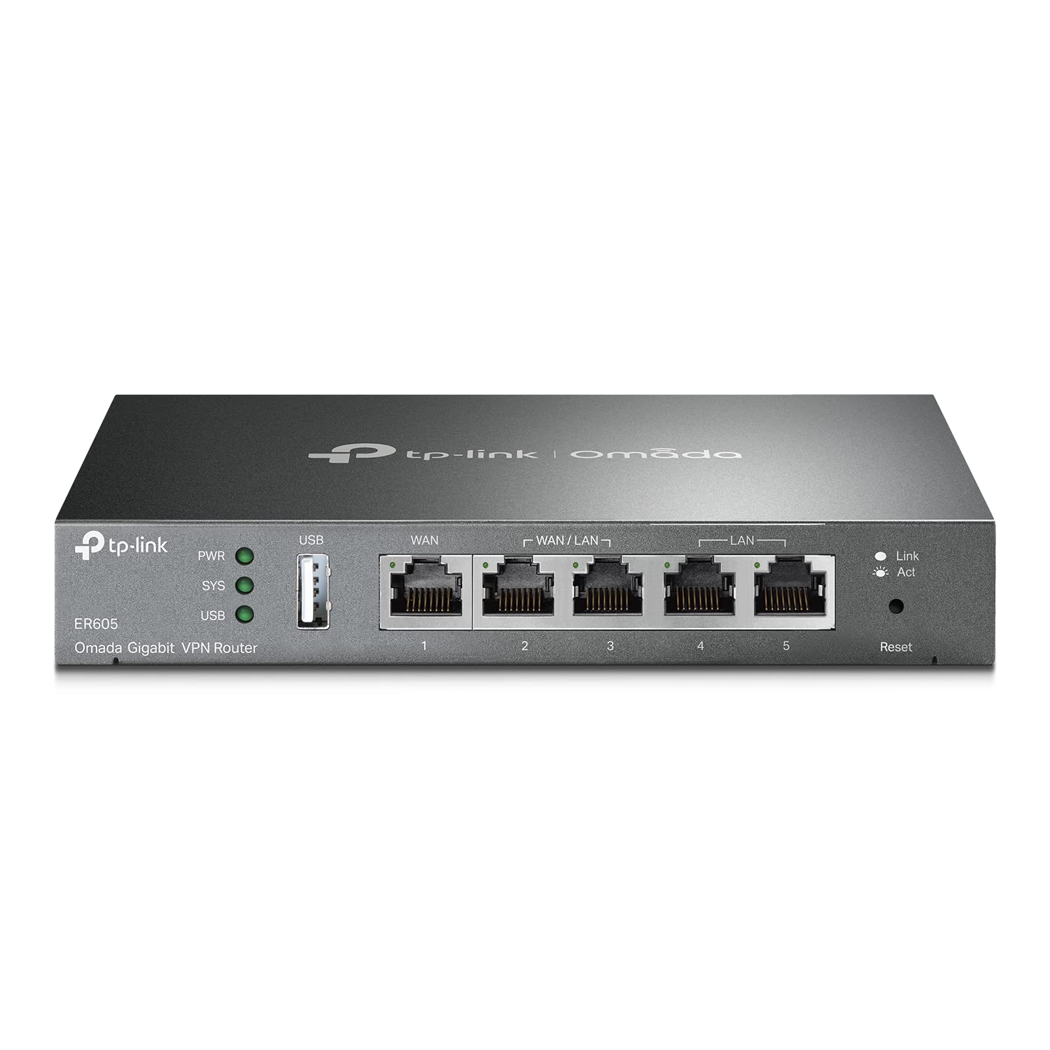 رابر تحت شبکه TP-Link ER605 | مسیریاب VPN سیمی Multi-WAN | تا ۴ پورت WAN گیگابیت | مسیریاب فایروال SPI پیشرفته | ادغام شبکه مدیریتی Omada | توازن بار | محافظت در برابر صاعقه | محافظت مادام‌العمر محدود، اترنت