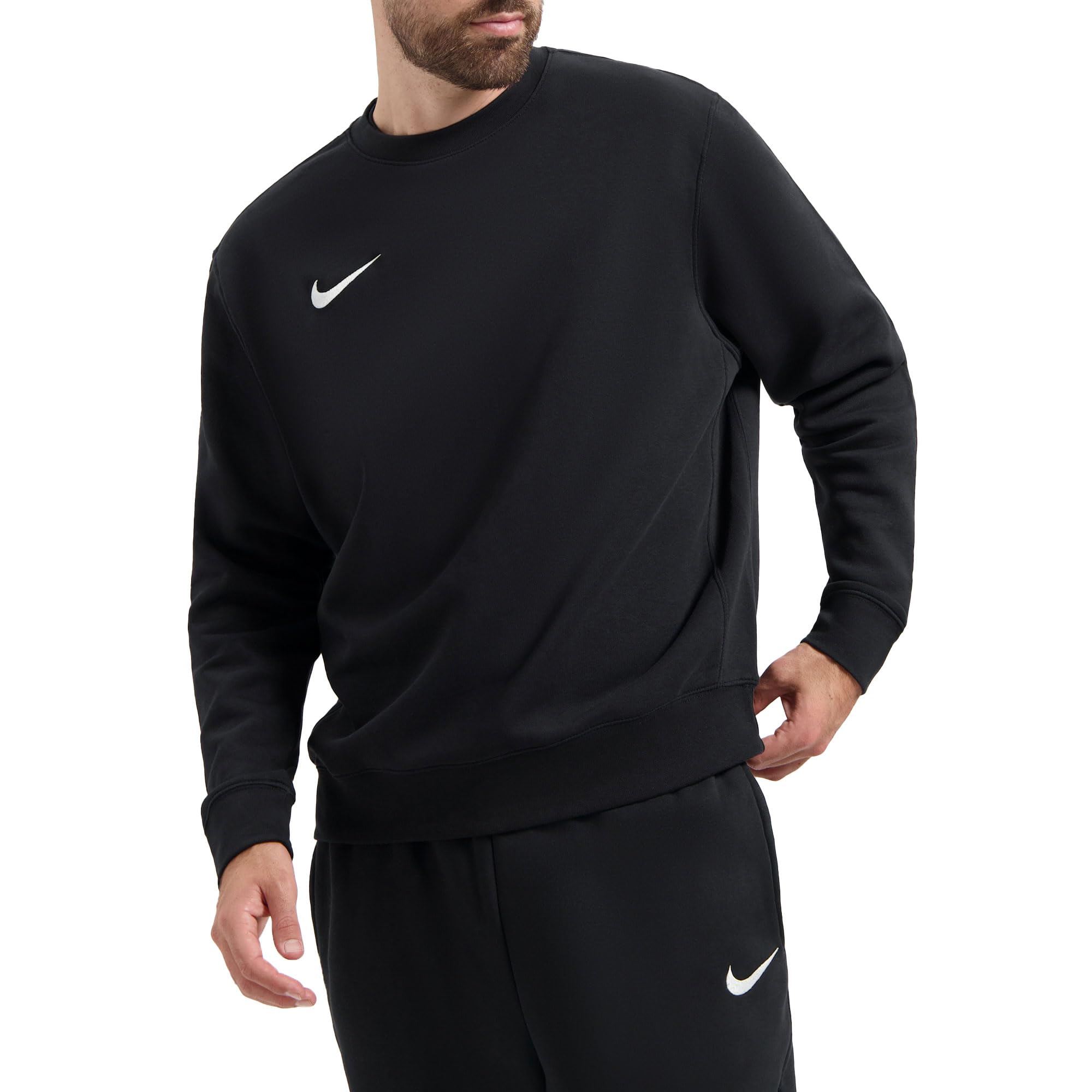 پولیور مردانه نایک M Nk Flc Park20 Crew Sweatshirt L سیاه/(سفید)