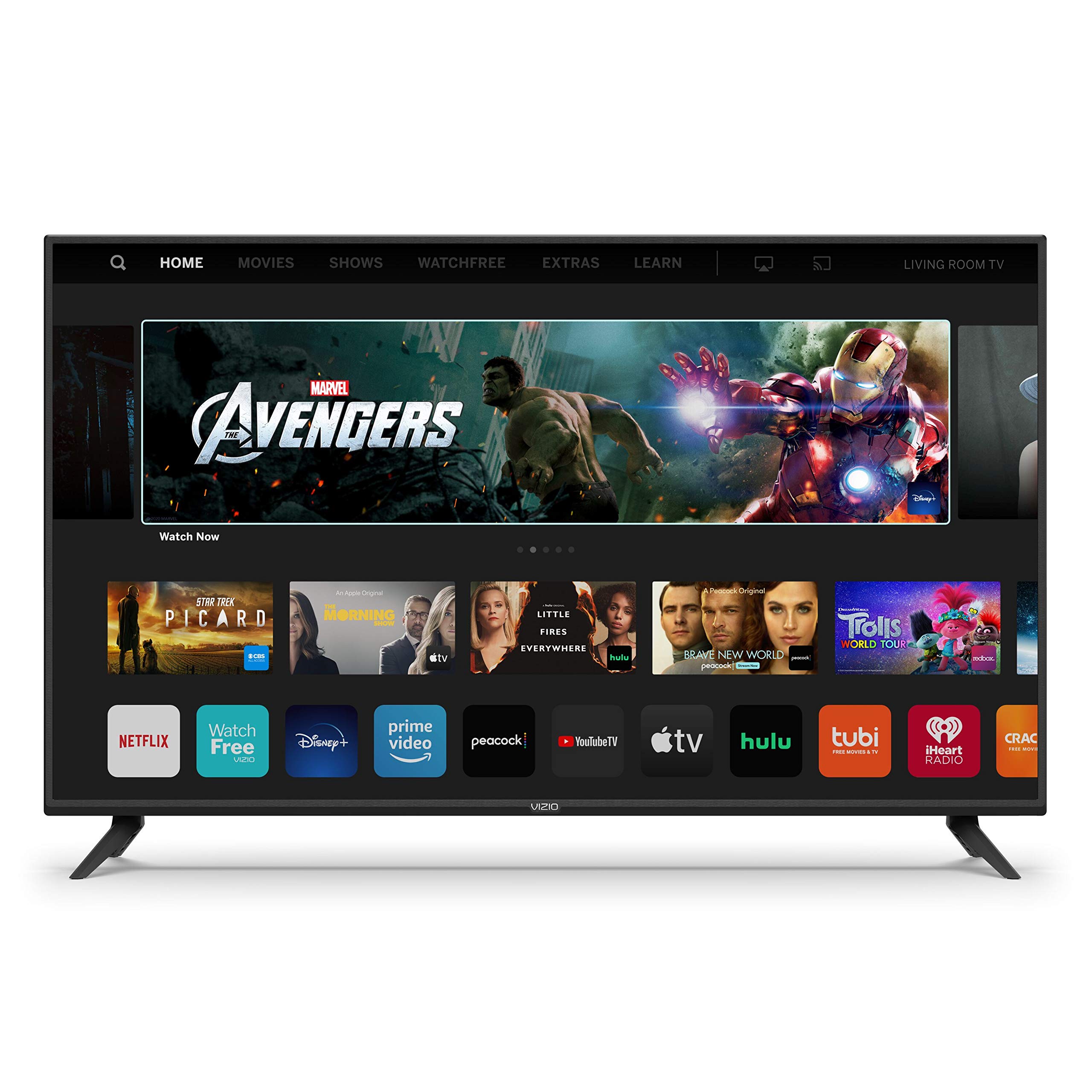 تلویزیون هوشمند ۶۵ اینچی VIZIO 4K، سری V، تلویزیون UHD LED HDR با قابلیت پخش Apple AirPlay و Chromecast داخلی