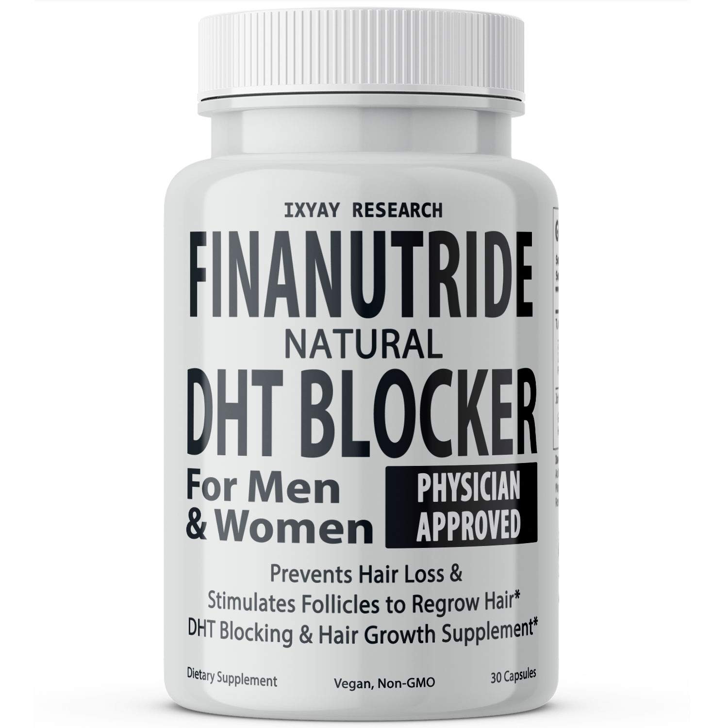 کپسول‌های رشد موی Finanutride Natural DHT Blocker - جلوگیری از ریزش مو، تحریک فولیکول‌ها، درمان بازیافت مخصوص