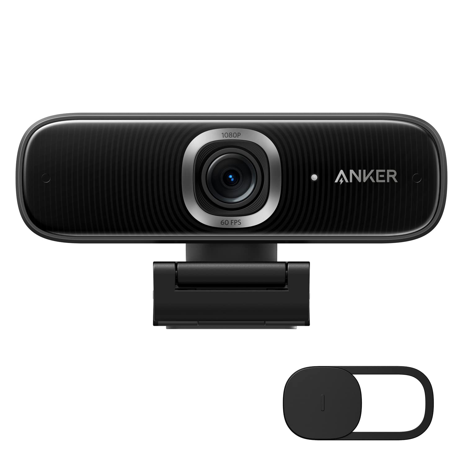 دوربین وب Full HD هوشمند Anker PowerConf C300، با قابلیت فریمینگ و فوکوس خودکار AI، دارای میکروفون‌های لغو صدا، دارای زوایای دید قابل تنظیم، HDR، 60 فریم در ثانیه، اصلاح نور کم، صدور گواهی Zoom
