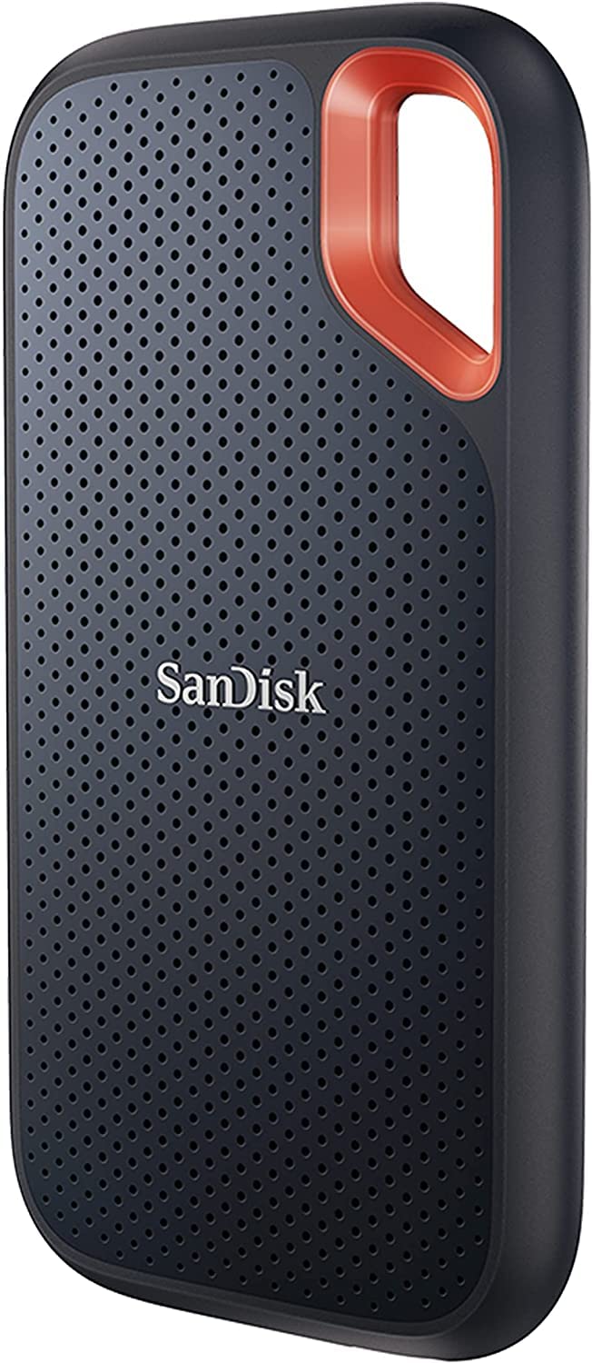SanDisk 4TB Extreme Portable SSD تا 1050 مگابایت بر ثانیه USB C، USB 3.2 Gen 2 درایو حالت جامد خارجی SDSSDE61 4T00 G25، آبی، SanDisk Extreme Portable SSD، SDSSDE61 4T00 G25 سیاه 4TB