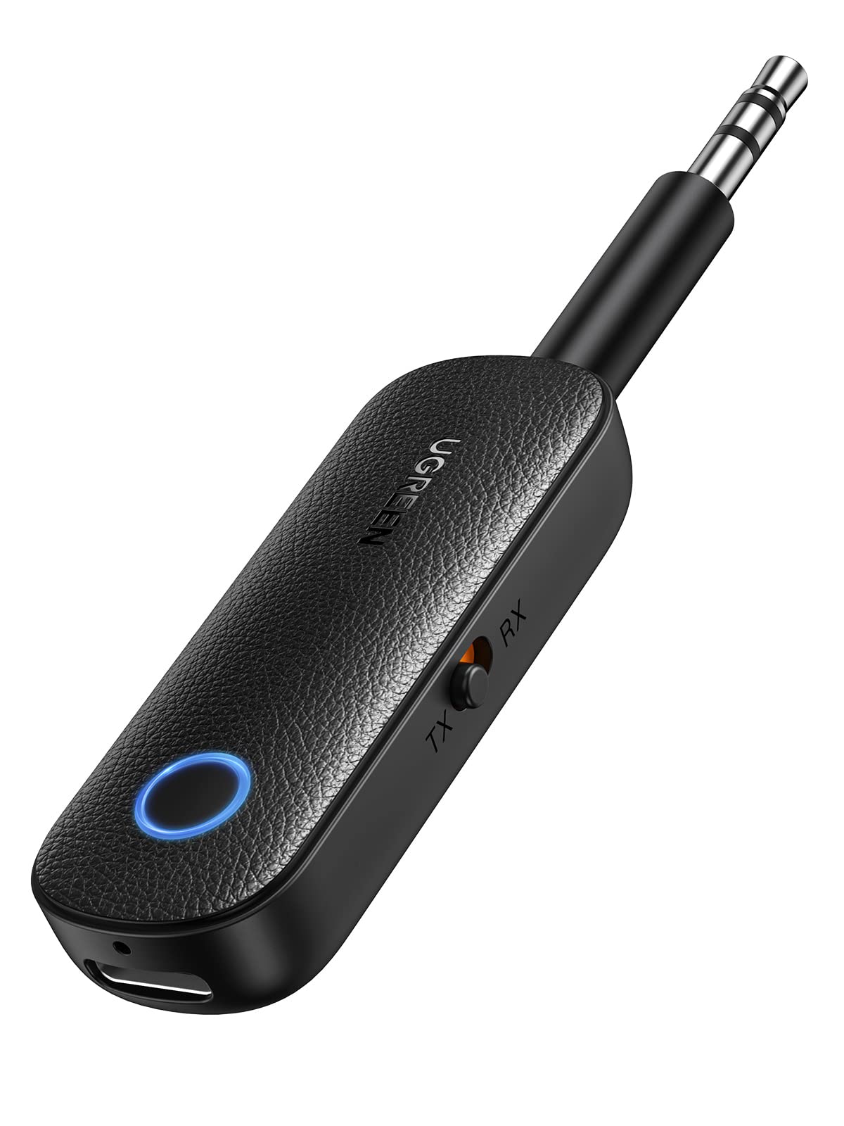 آداپتور بلوتوث اتومبیل UGREEN 5.0، 2 در 1 گیرنده فرستنده بلوتوث Aux 3.5mm، دانگل صوتی بی‌سیم برای تلویزیون اتومبیل سیستم صوتی خانگی هدفون‌ها