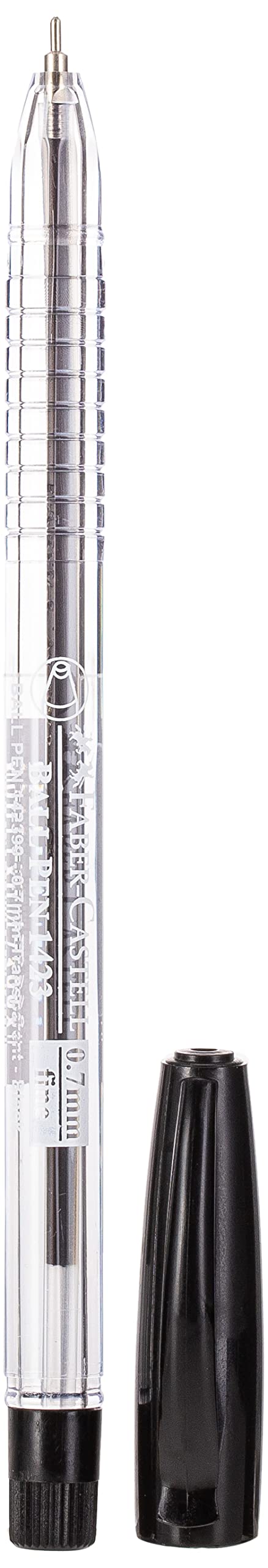 قلم توپ Faber-Castell 1423 با نوک 0.7 میلی‌متر جعبه 50 عددی مشکی (بسته‌ای 50 عددی)